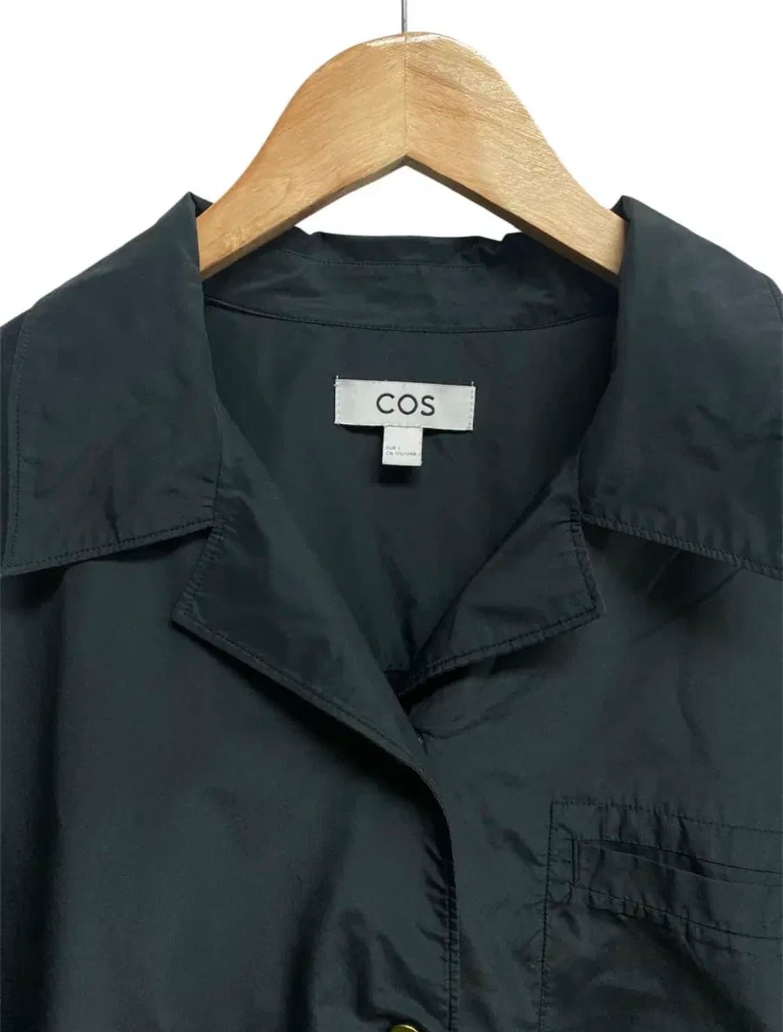 코스 COS 블랙 포켓 오버핏 반팔 셔츠 L-XL 상품이미지4