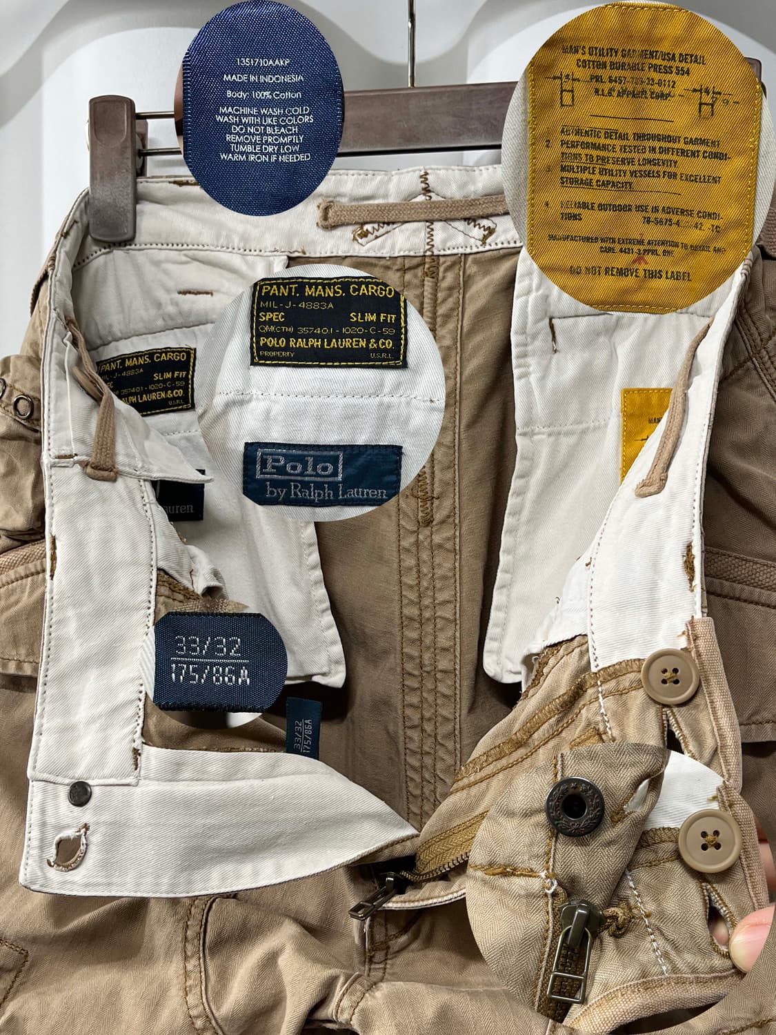 폴로 랄프로렌 067 아카이브 밀스펙 탄창 카고 팬츠 상품이미지3