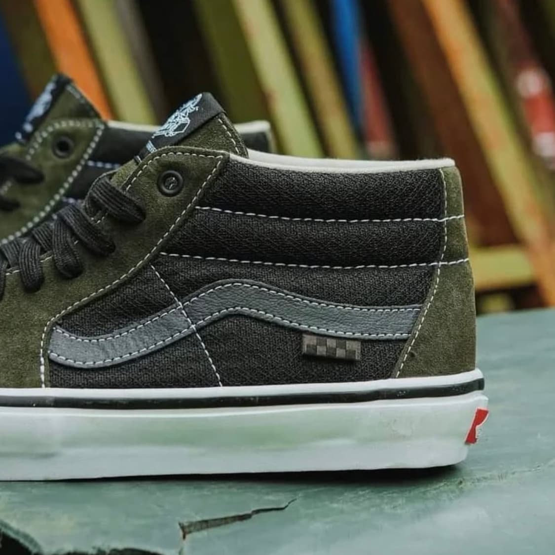 (290) 반스 스케이트 그로소 미드 포레스트 나이트 상품이미지8