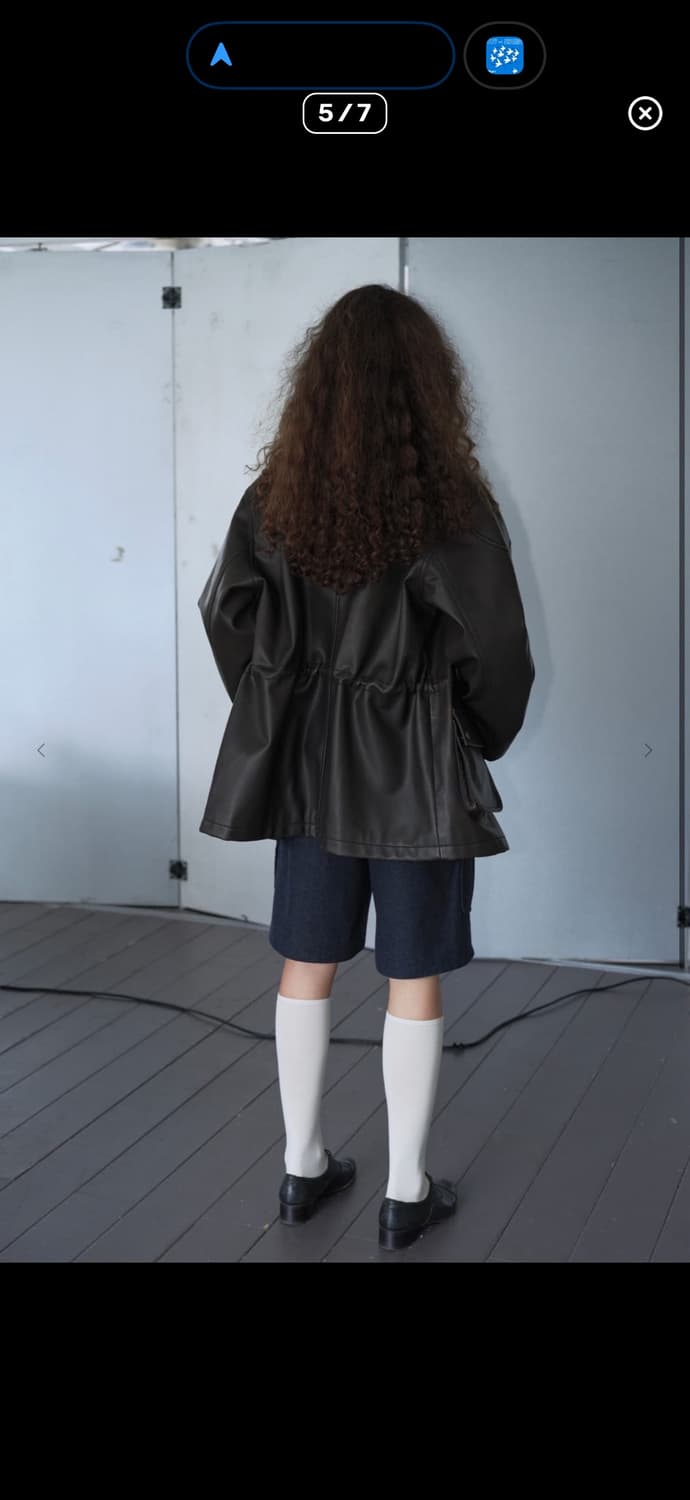 버뮬라 가죽자켓 브라운 상품이미지4