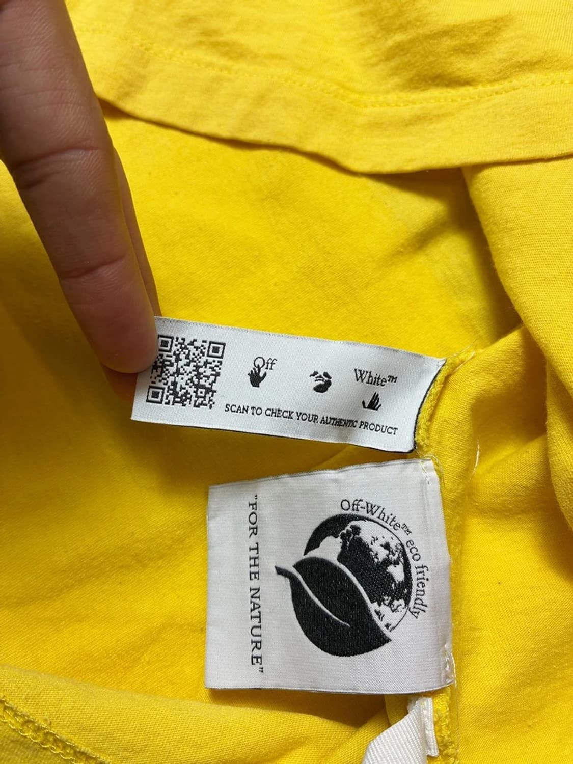 오프화이트 21ss 에로우 로고 옐로우 반팔 티셔츠 PN8605 상품이미지8