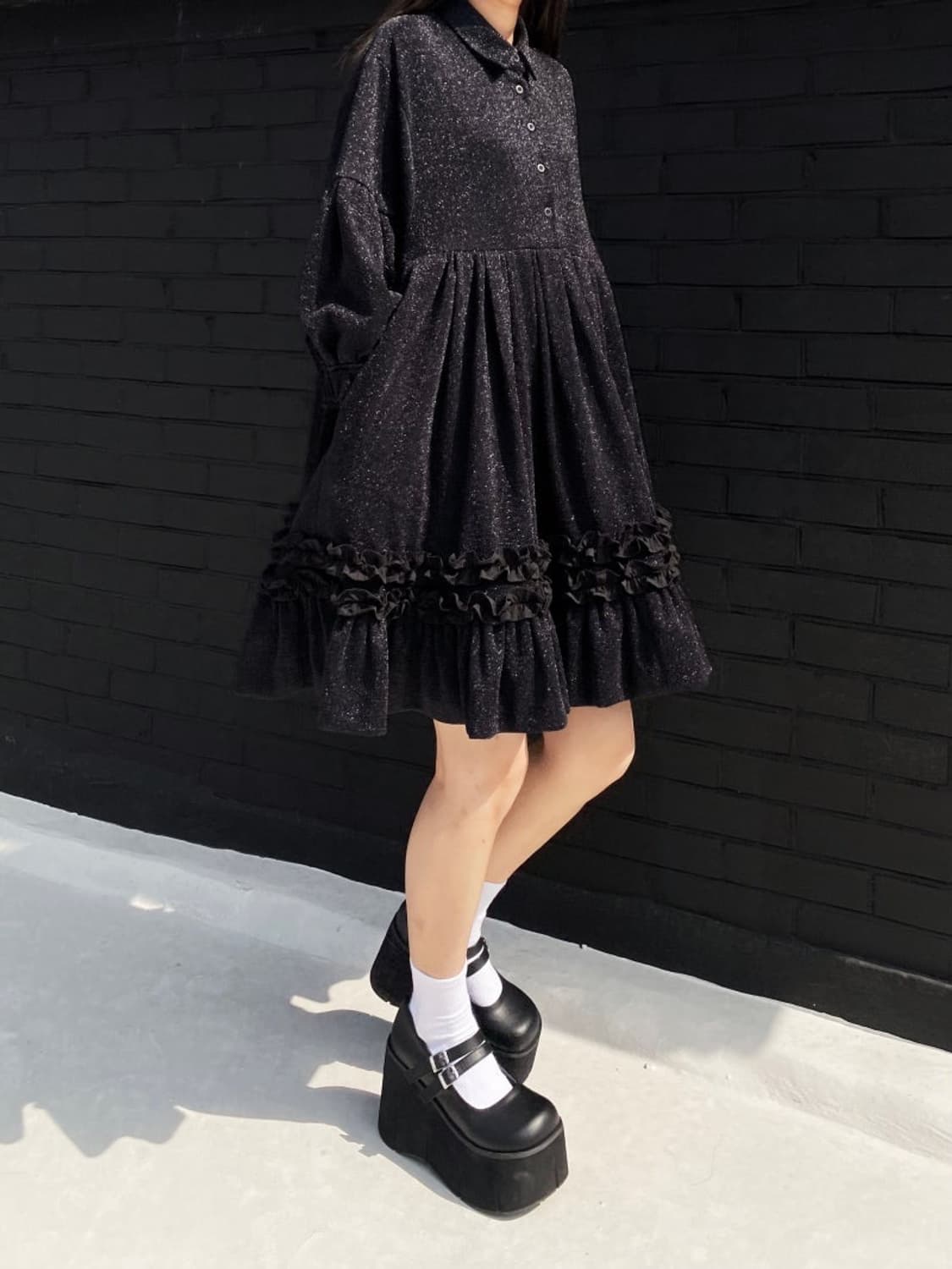 비뮈에트 giltter frill detail onepiece 상품이미지5