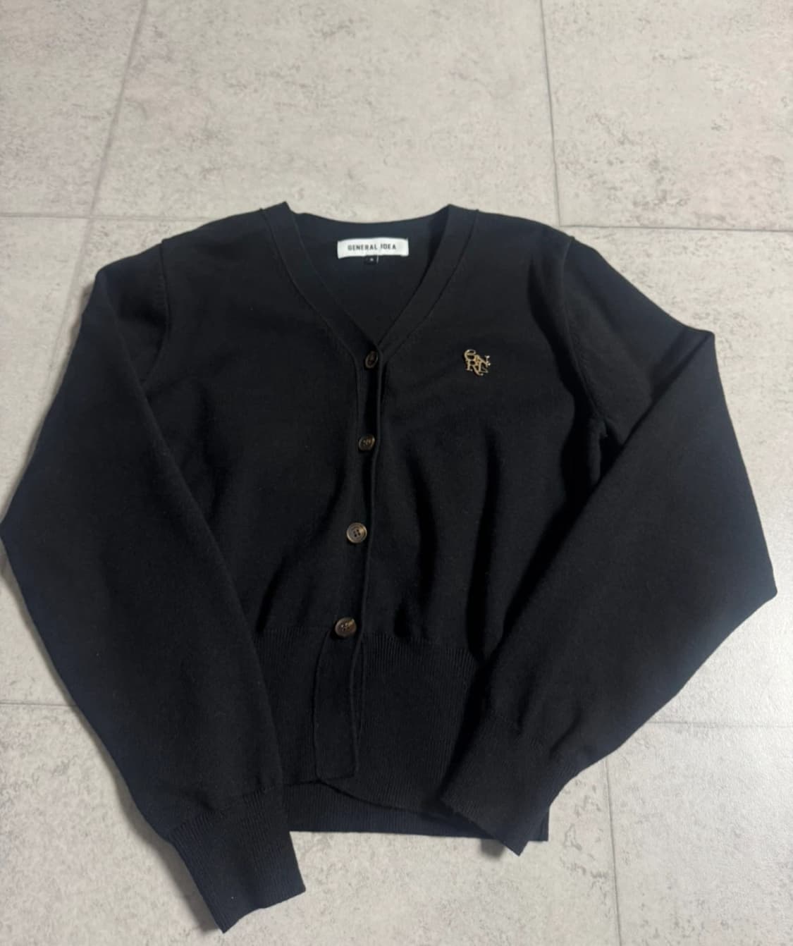 제너럴 아이디어 블랙 가디건 상품이미지1