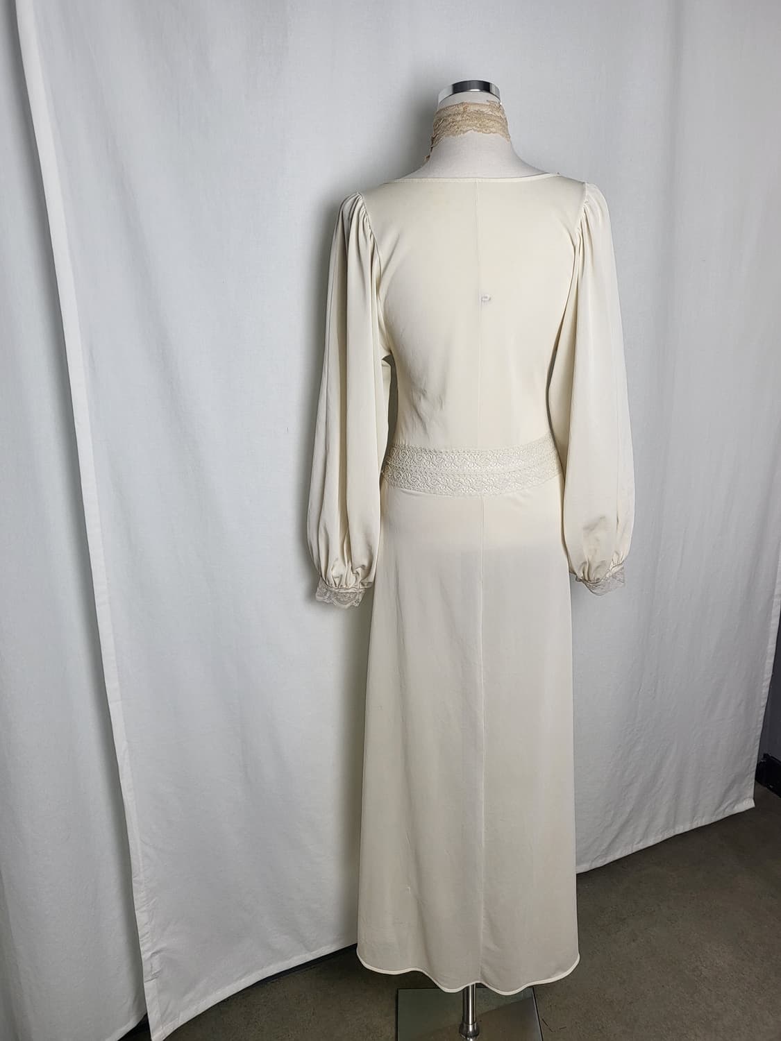 빈티지 아이보리 맥시 레이스 드레스 상품이미지3