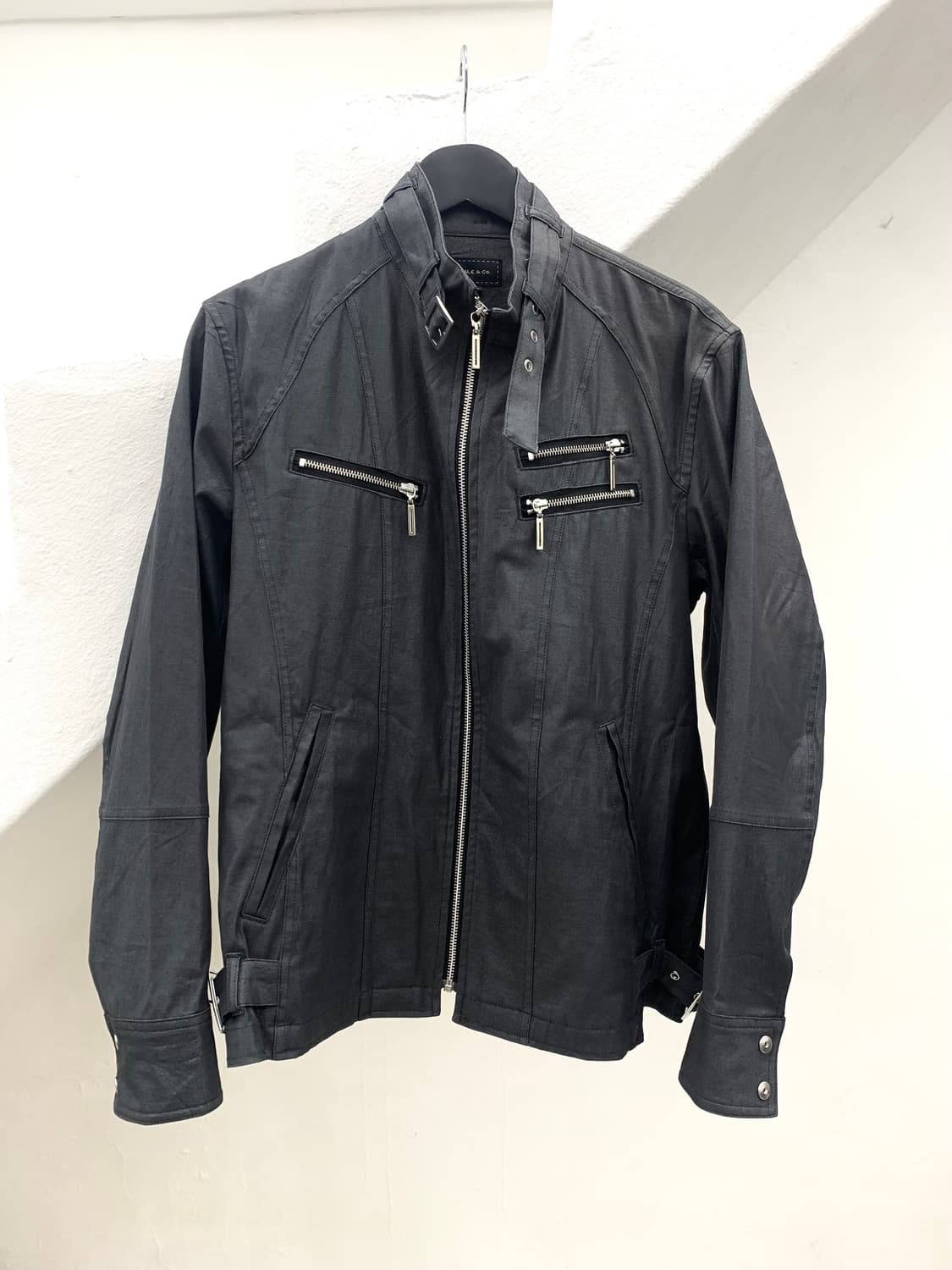 Male & Co waxed rider jacket   상품이미지3