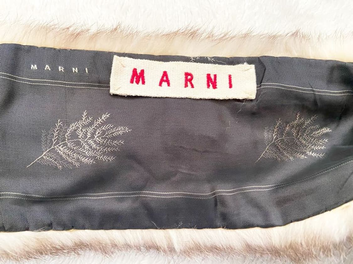 MARNI 마르니 쇼라인 타구아넛 라쿤퍼 콤비 머플러 목걸이 상품이미지8
