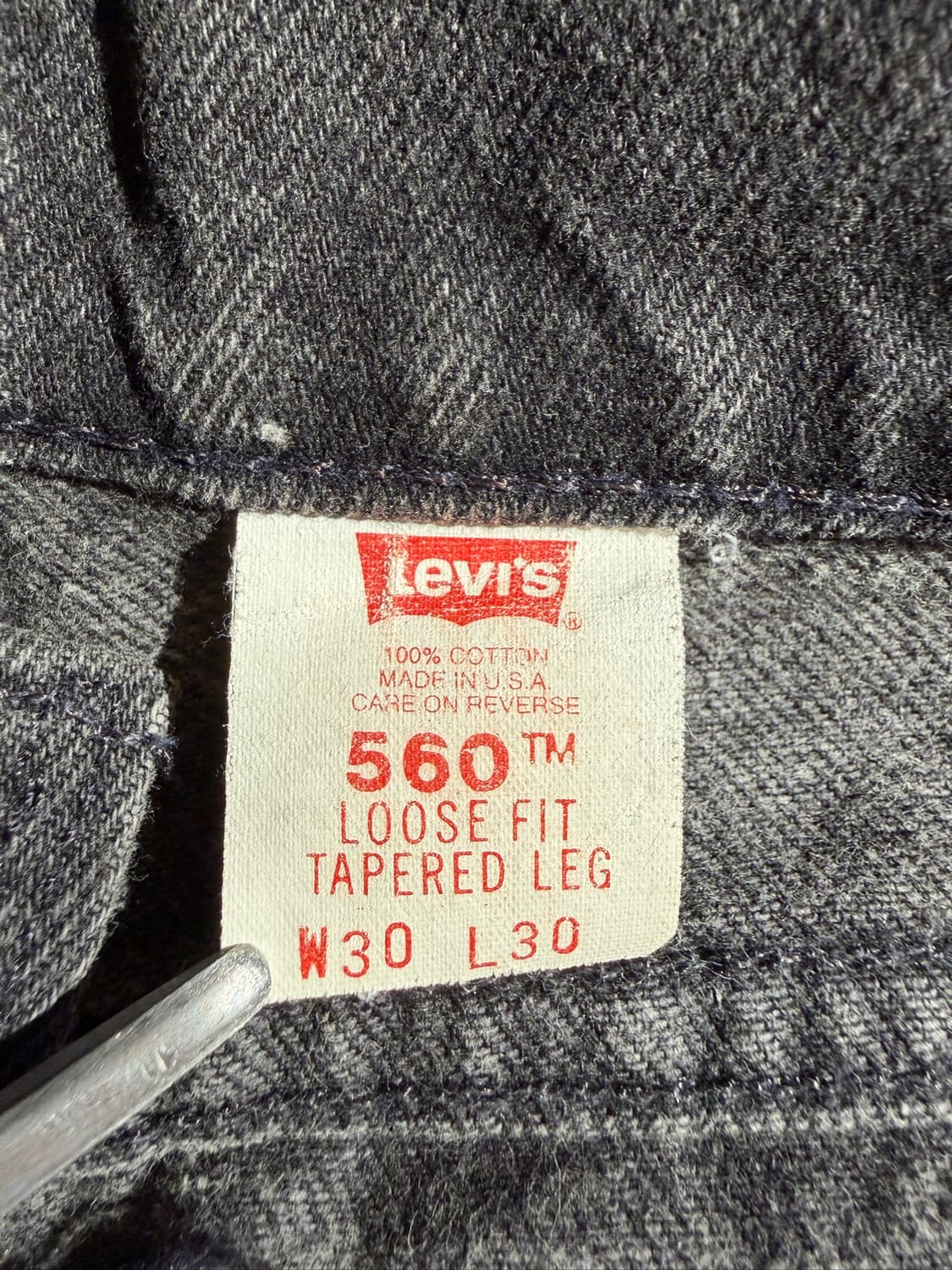 90's Levi's 560 Orange(30,Made In U.S.A) 상품이미지7