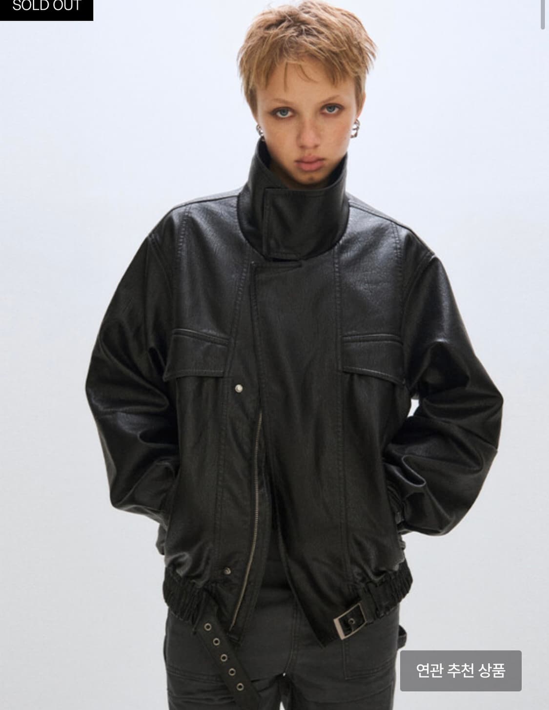 플리즈 프로젝트 VEGAN LEATHER FLIGHT JACKET 상품이미지1