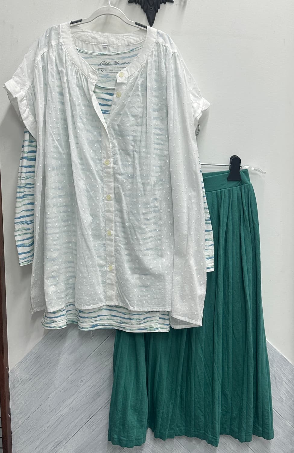 🍀하구미의 민트맛 코디세트🍀레이어드 모리걸 그런지 봄 셔츠 상품이미지2