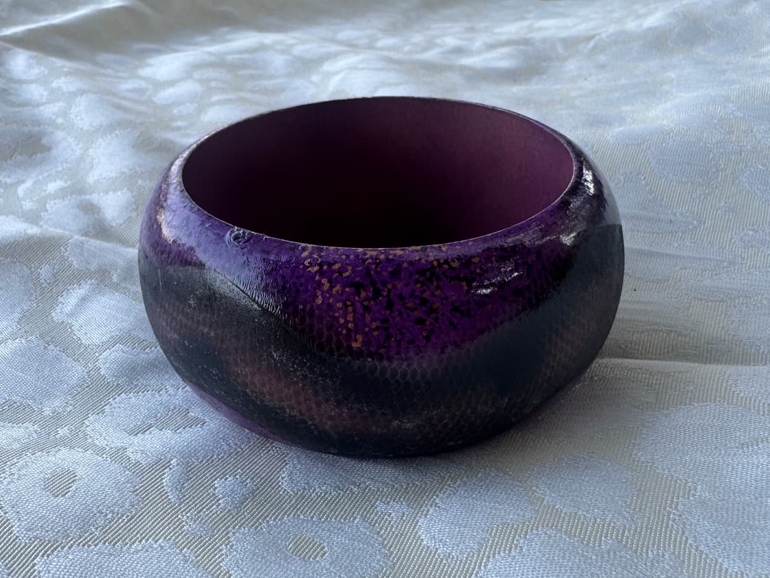 Wooden python bangle (purple) 상품이미지1