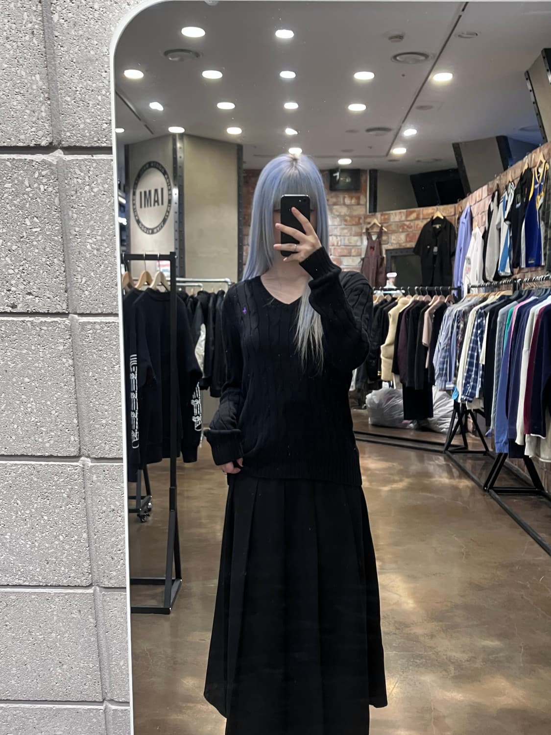 폴로 랄프로렌 브이넥 꽈배기 니트 블랙 L  #csz4161  상품이미지2