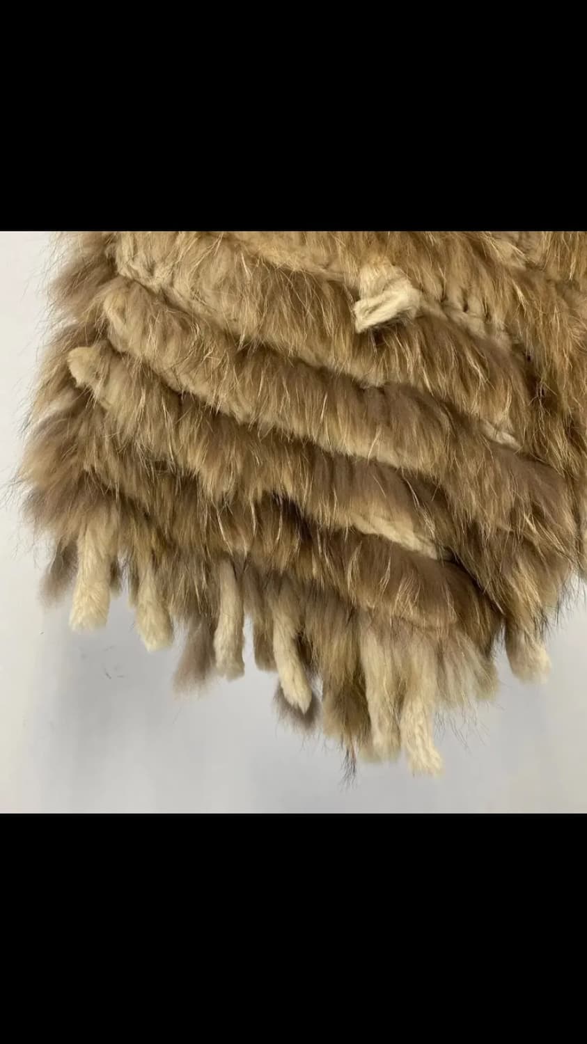 빈티지 ROSE BUD 라쿤 래빗 퍼 케이프 상품이미지4