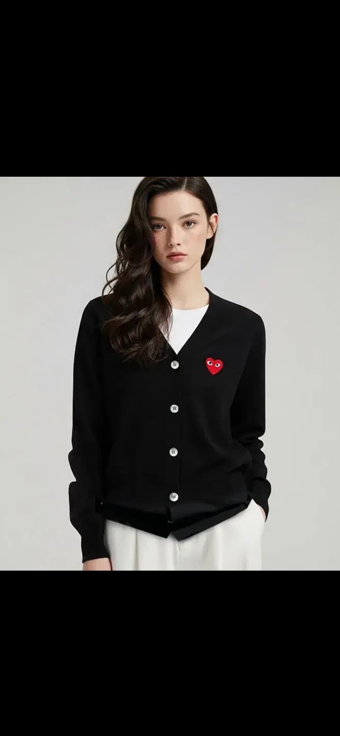 🔥[새상품/정품]🔥꼼데가르송 울 가디건 V넥 남녀공용 상품이미지8