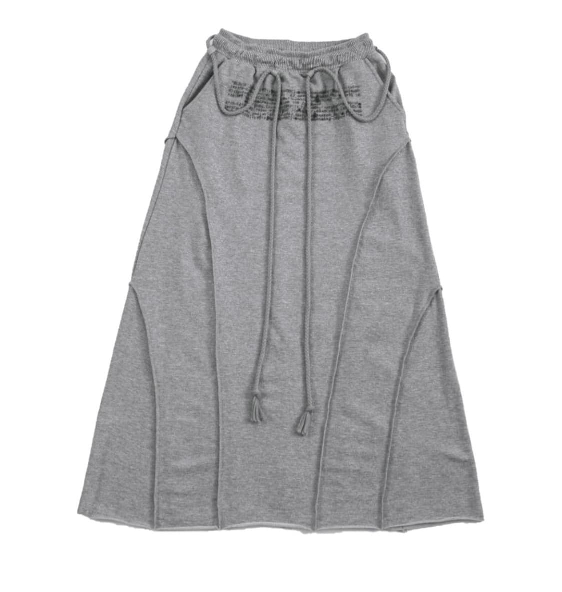 오호스 컷팅 맥시 스커트 상품이미지1