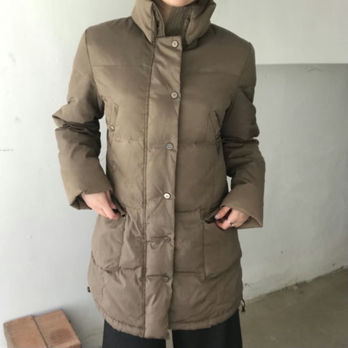 막스마라(Max Mara) 미니멀 퀄팅 패딩 코트 상품이미지1