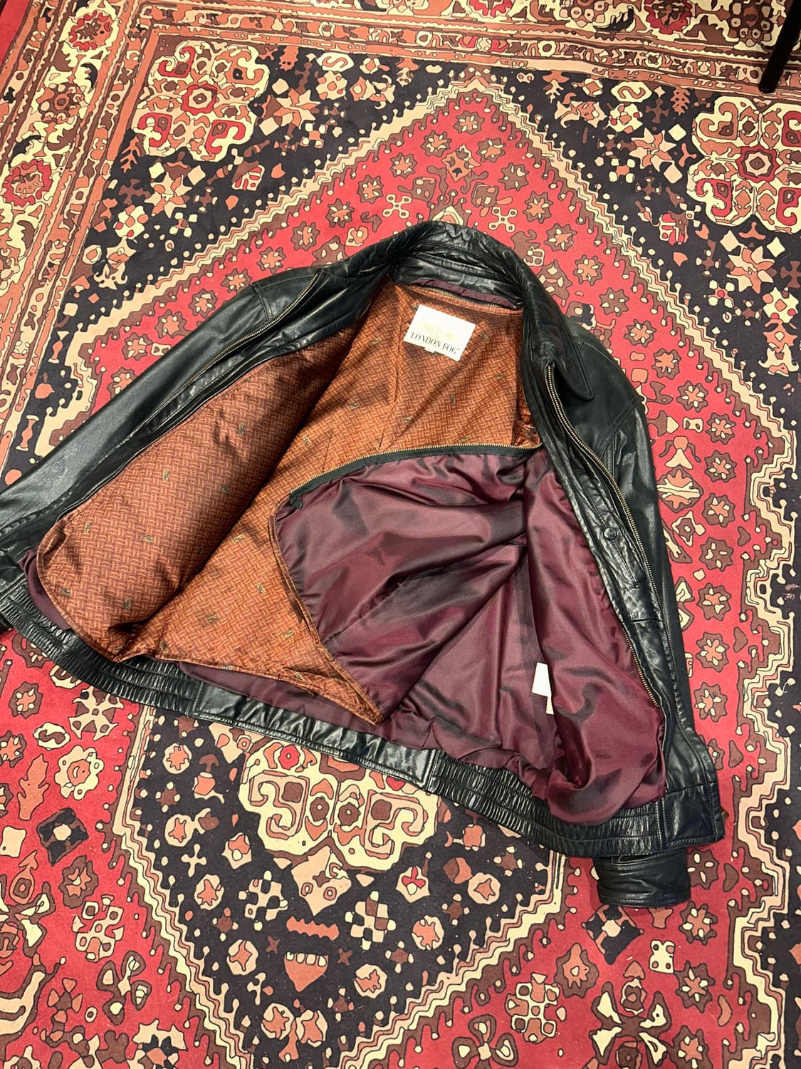 ( L-XL ) 런던포그 가죽자켓 레더자켓 봄버자켓 소가죽 양가죽 상품이미지6