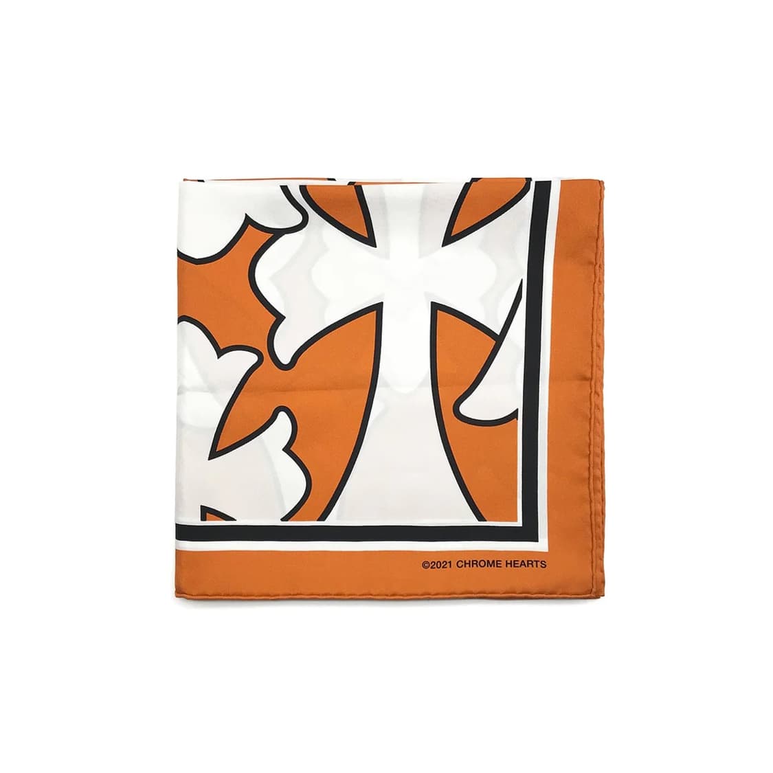 Chrome Hearts Cross Silk Scarf Orange 상품이미지4
