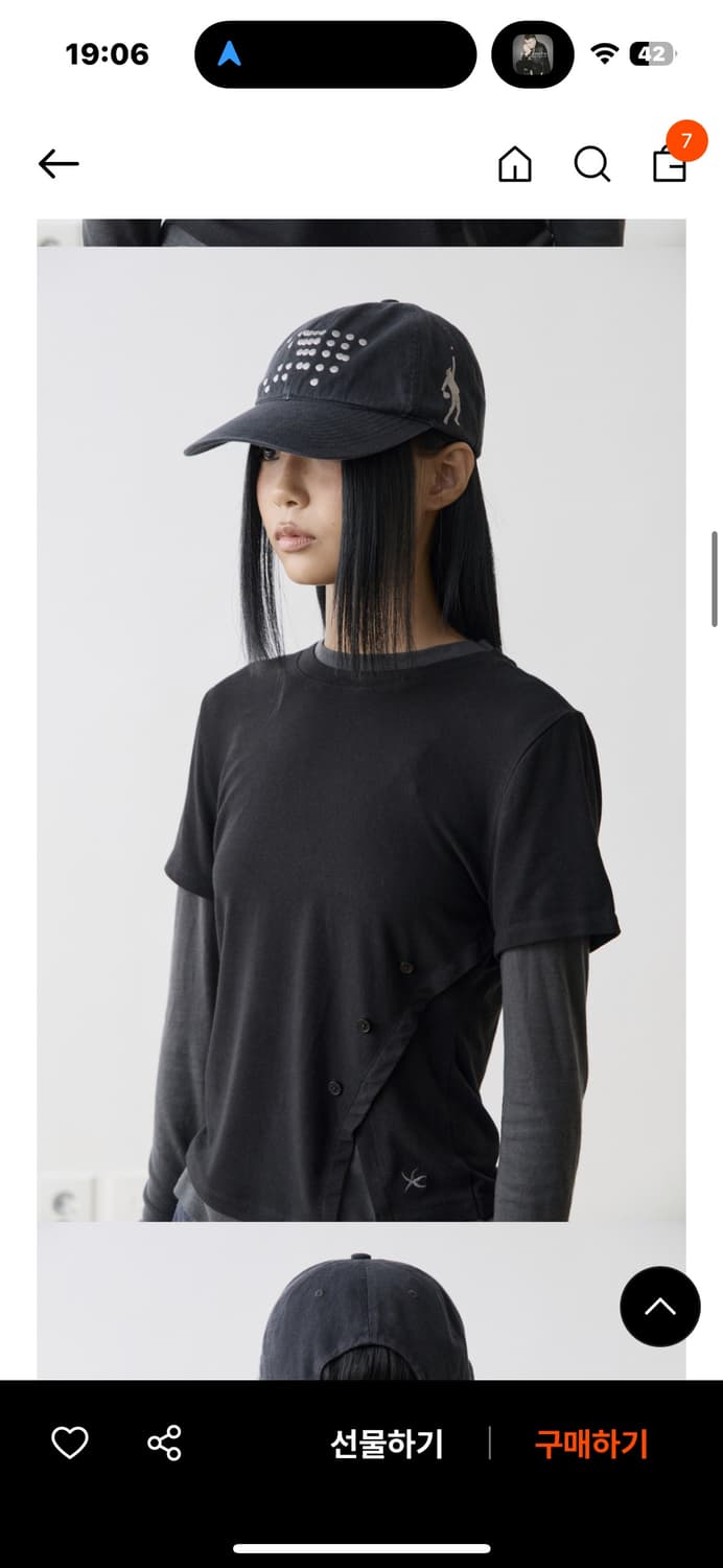 더콜디스트모먼트 TCM ten cap 차콜 볼캡 상품이미지4