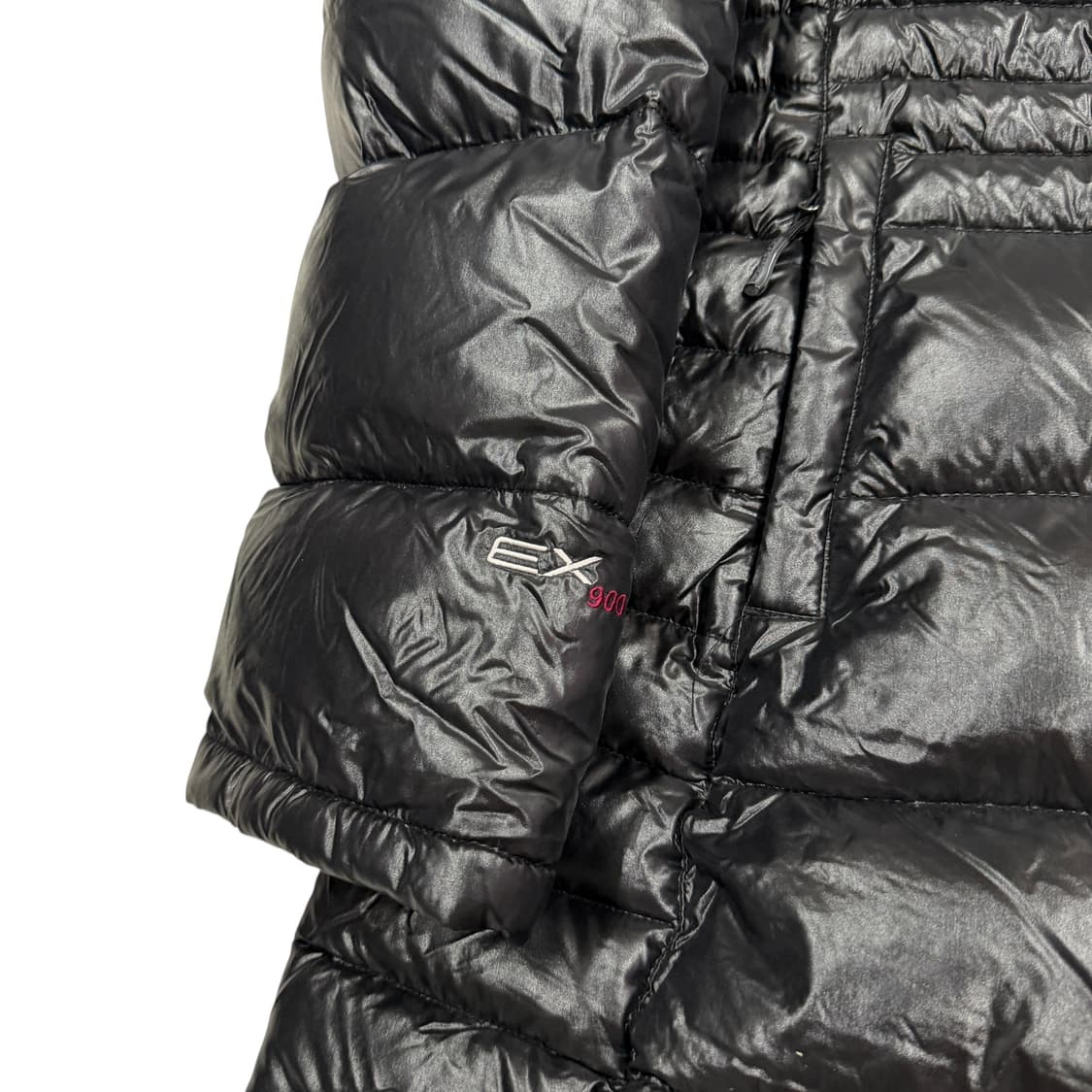 몽벨 여성 900 필파워 하프 구스다운 유광 나일론 패딩 블랙 L 100 상품이미지2