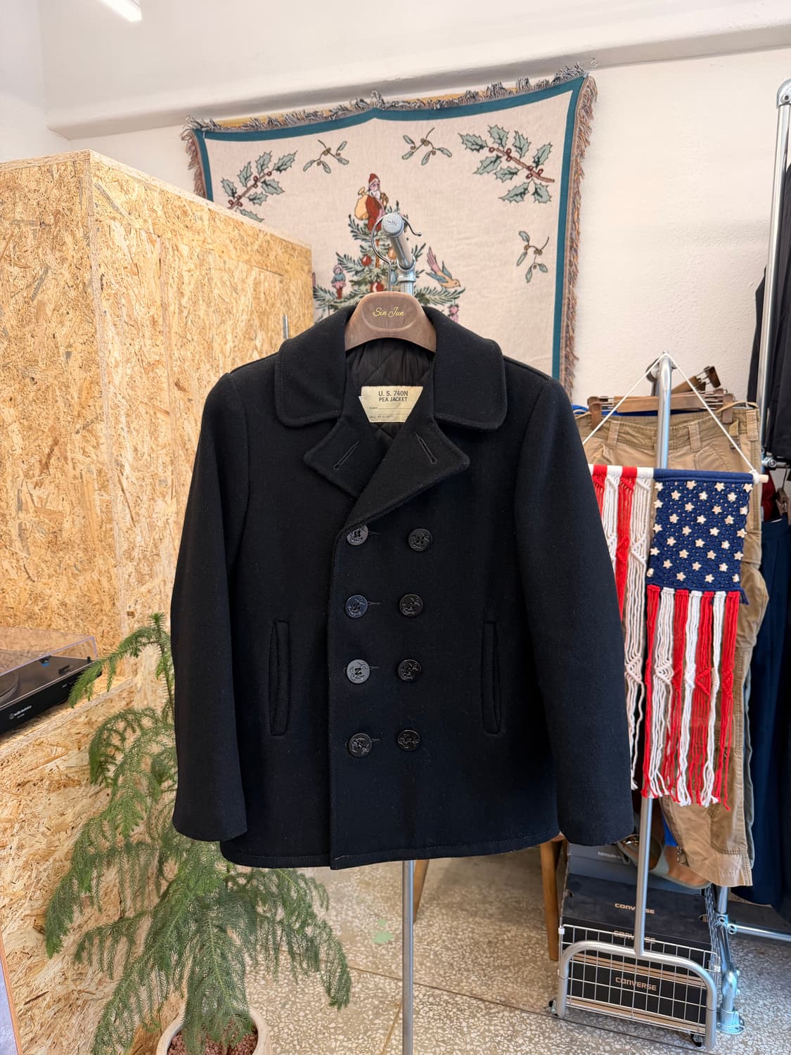 쇼트 740N 피코트 블랙 상품이미지1