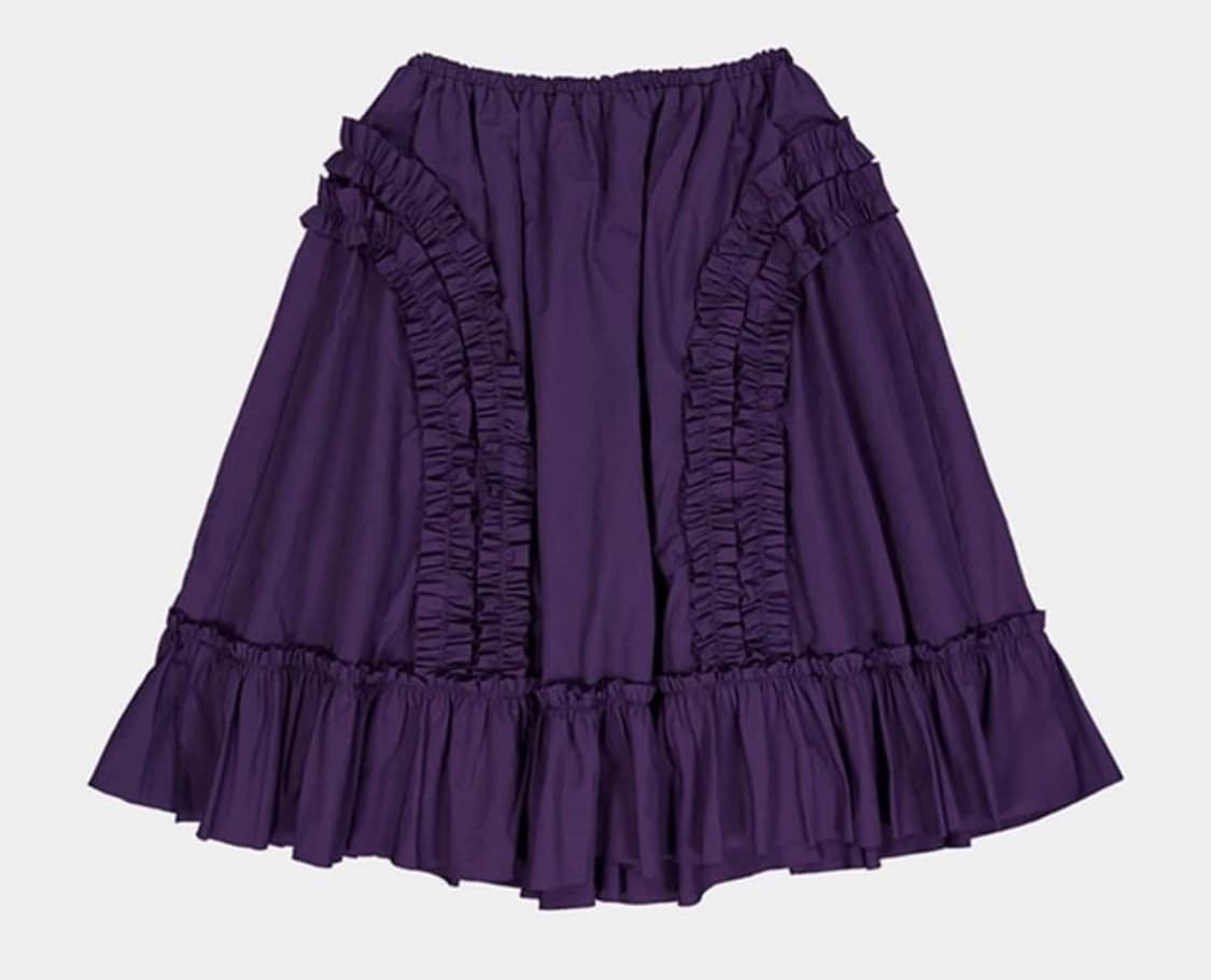 생긴스튜디오 생긴대로 러플 나일론 스커트 퍼플 상품이미지1