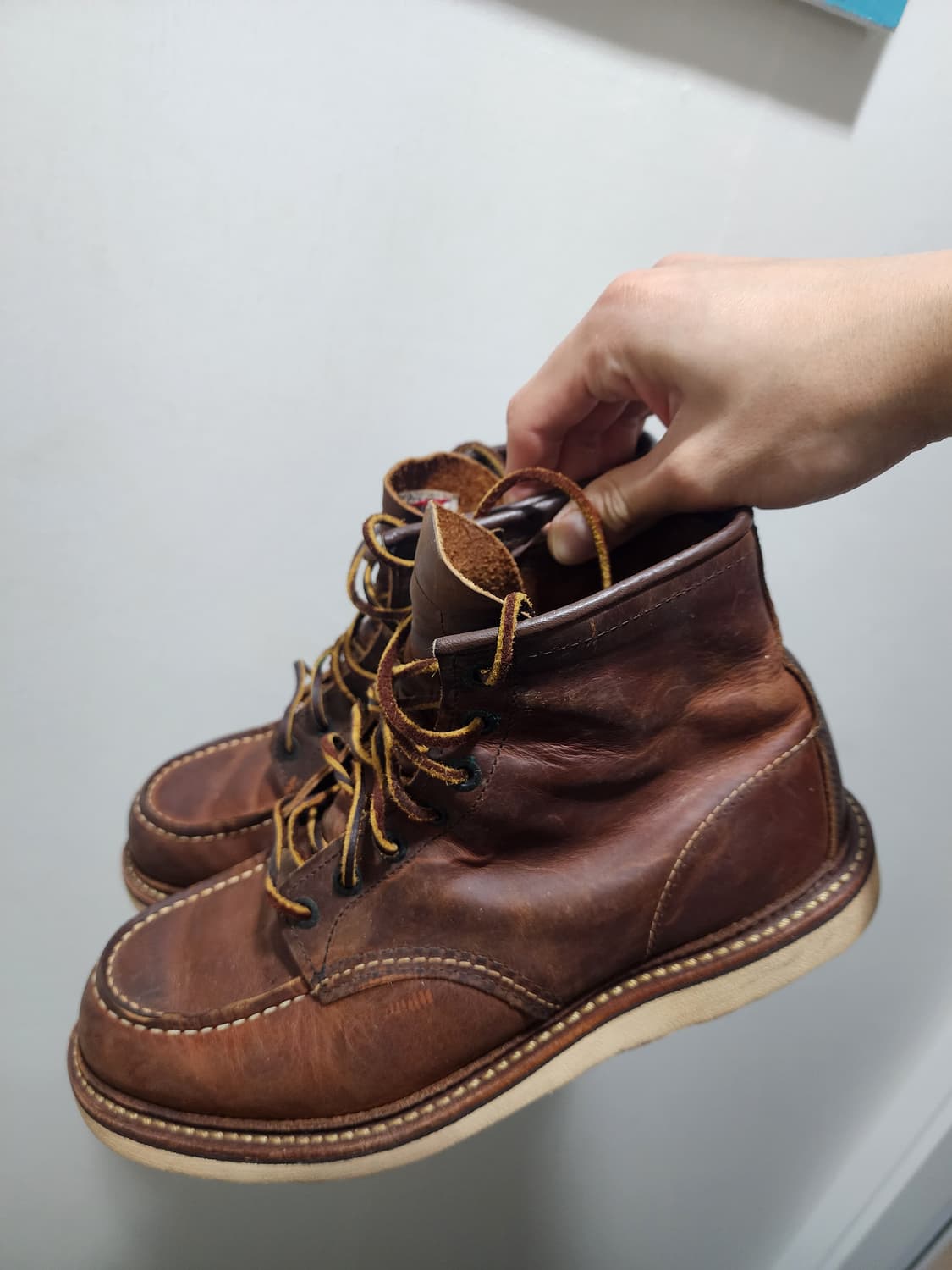 [US9.5D]레드윙 1907 브라운 레더 워커 부츠 eu42.5 상품이미지1