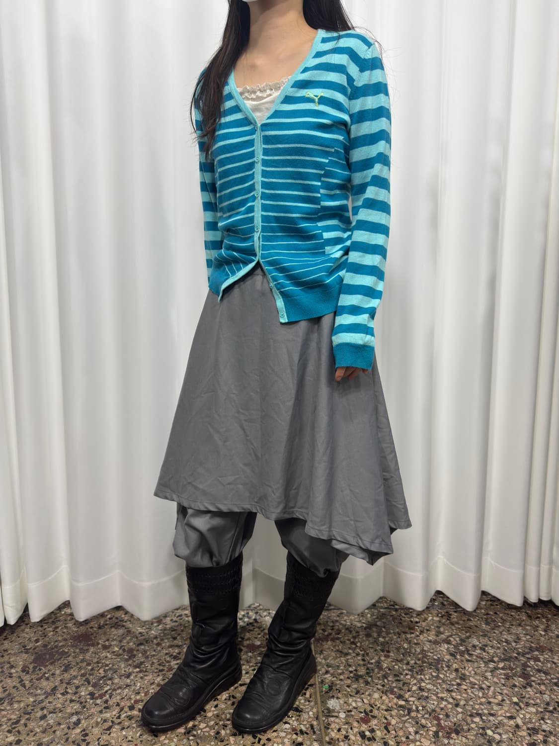 puma stripe cardigan 상품이미지5