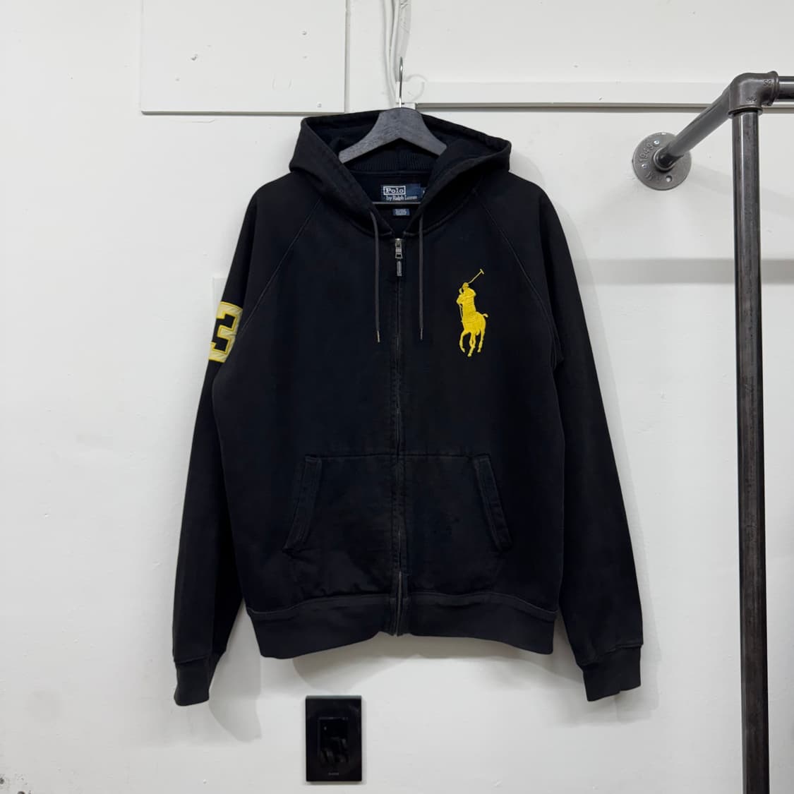 [M] 폴로 빅포니 옐로우 써멀 후드집업 상품이미지2