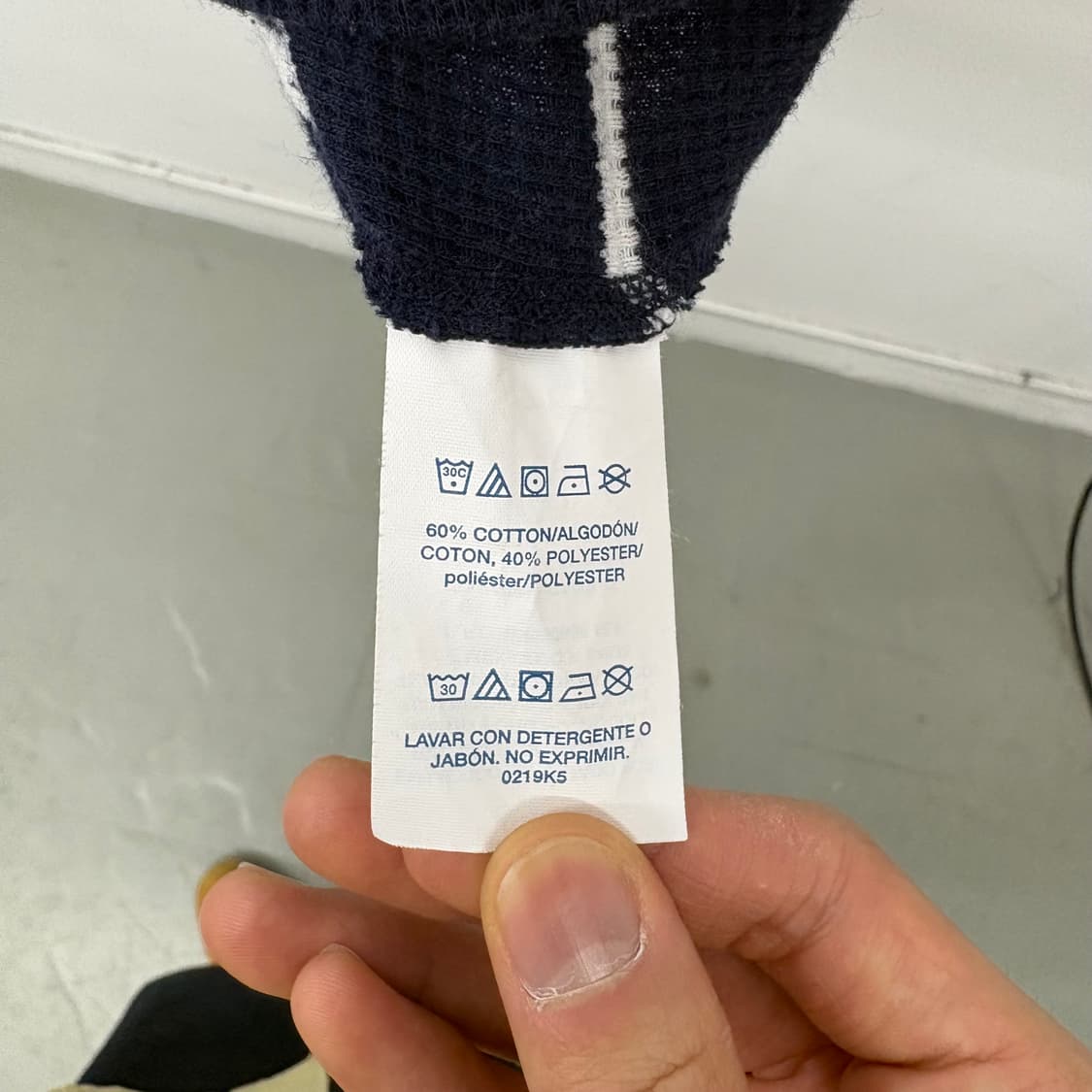 폴로 랄프로렌 스트라이프 긴팔 티셔츠 네이비 남/L 상품이미지5