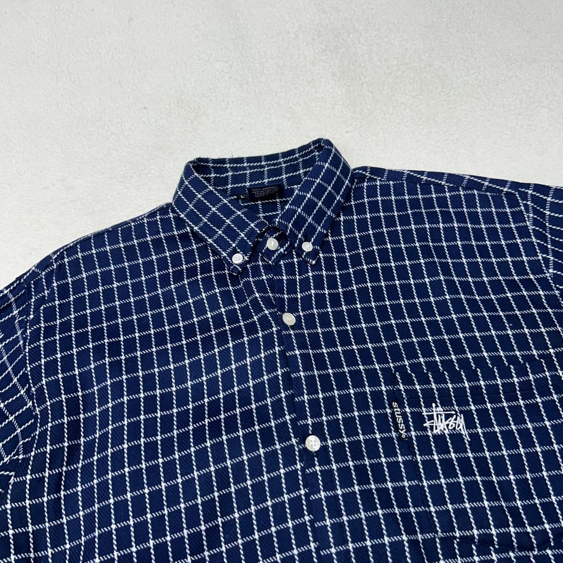 Stussy 90‘s indigo check shirts 상품이미지5