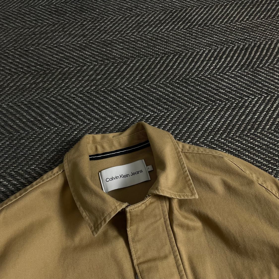 캘빈클라인 브라운 데님 포켓 워크 자켓y 3572 상품이미지5