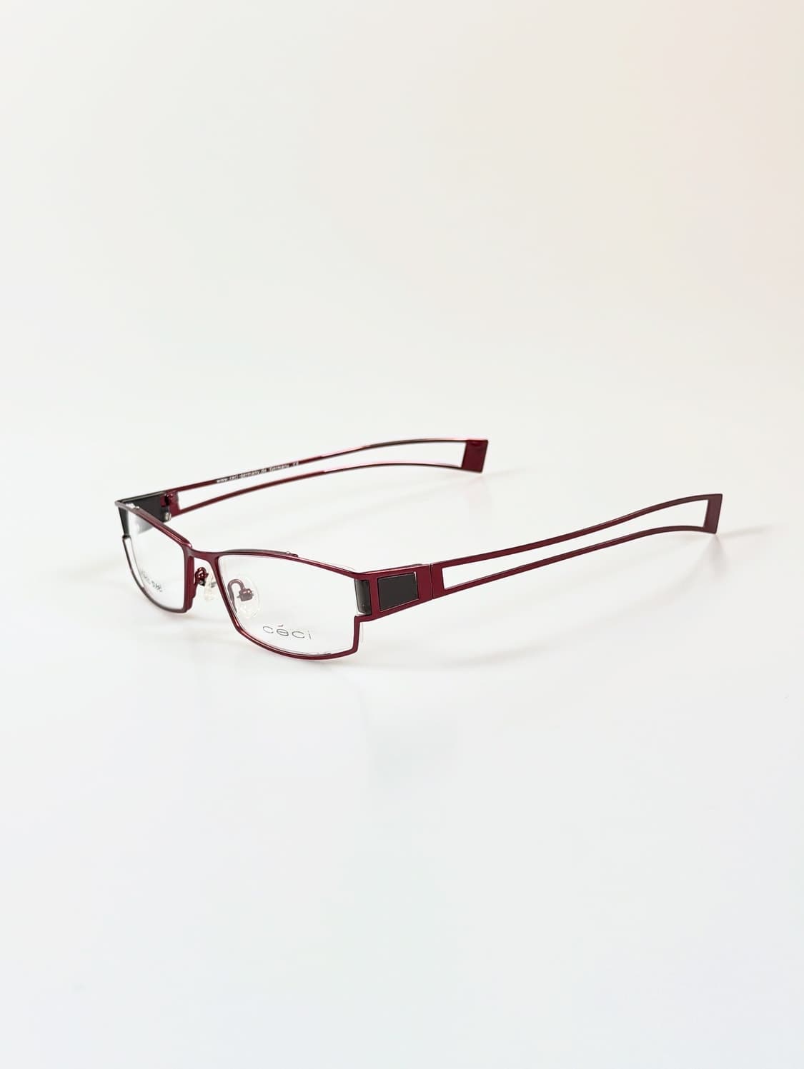 90s 독일제 CECI 메탈 슬림 스퀘어 빈티지 안경 상품이미지4