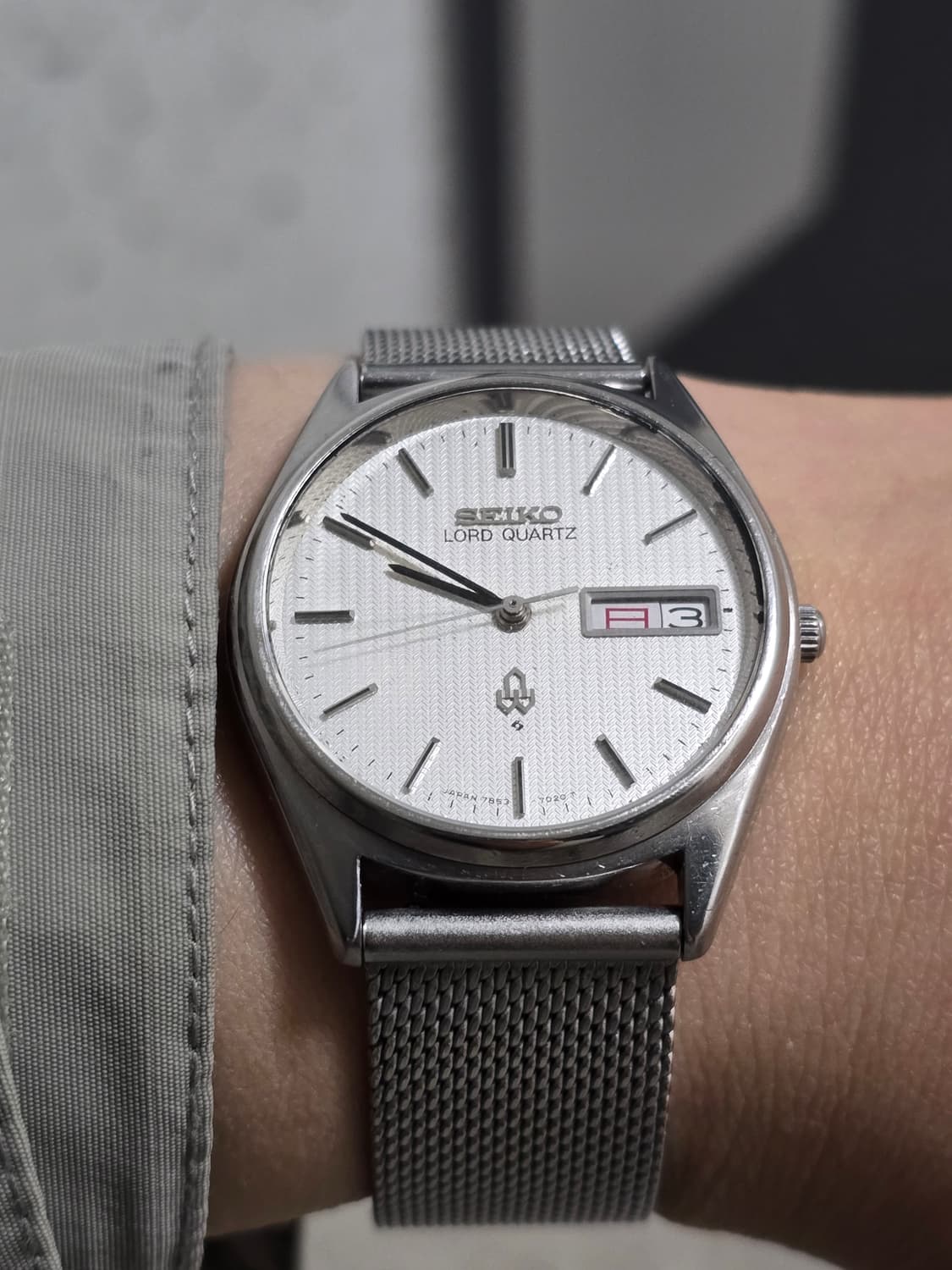 세이코 70's Lord Quartz 7853-7020 헤링본 다이얼 상품이미지2