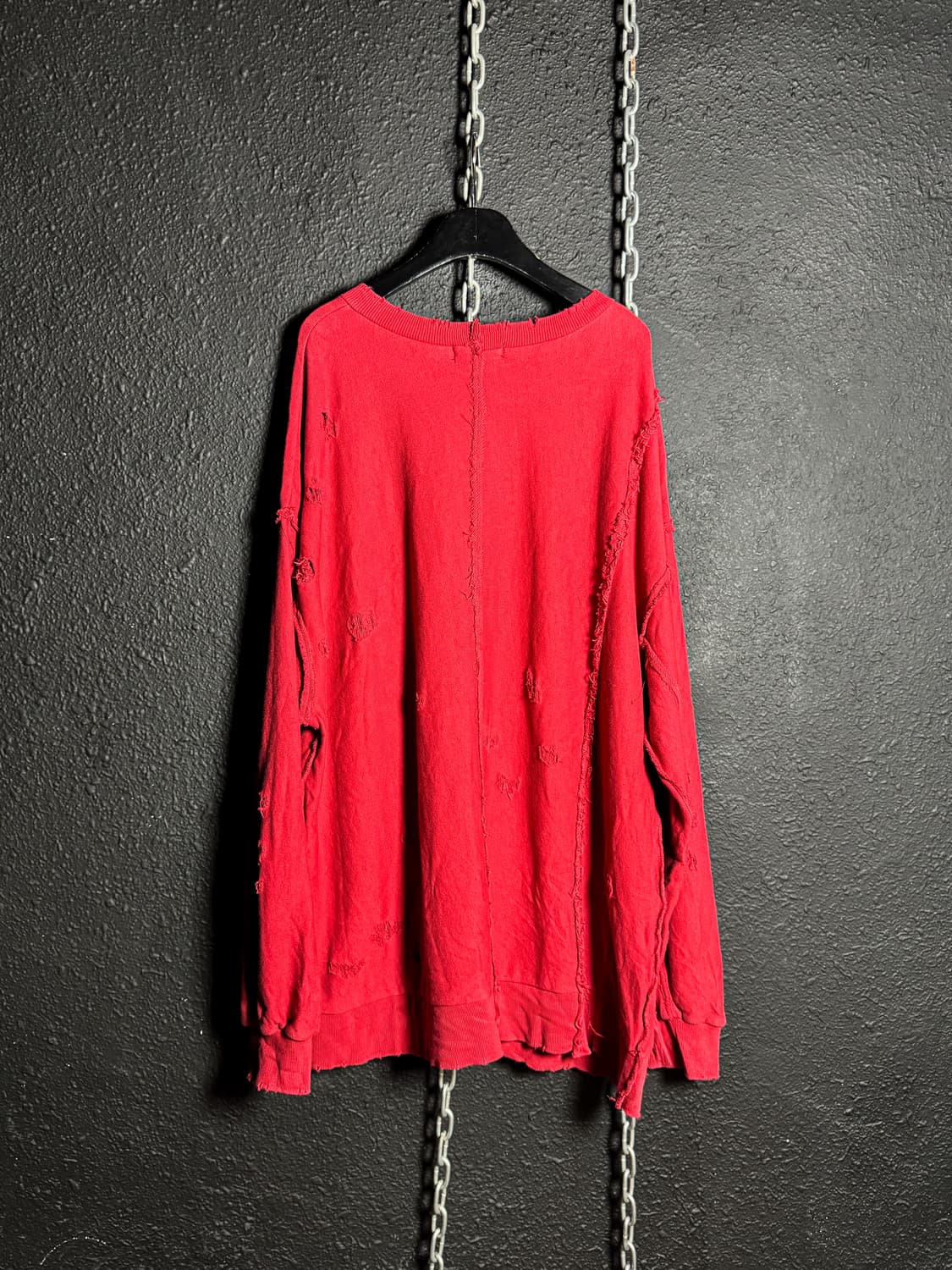 Distressed Red Sweat  상품이미지6