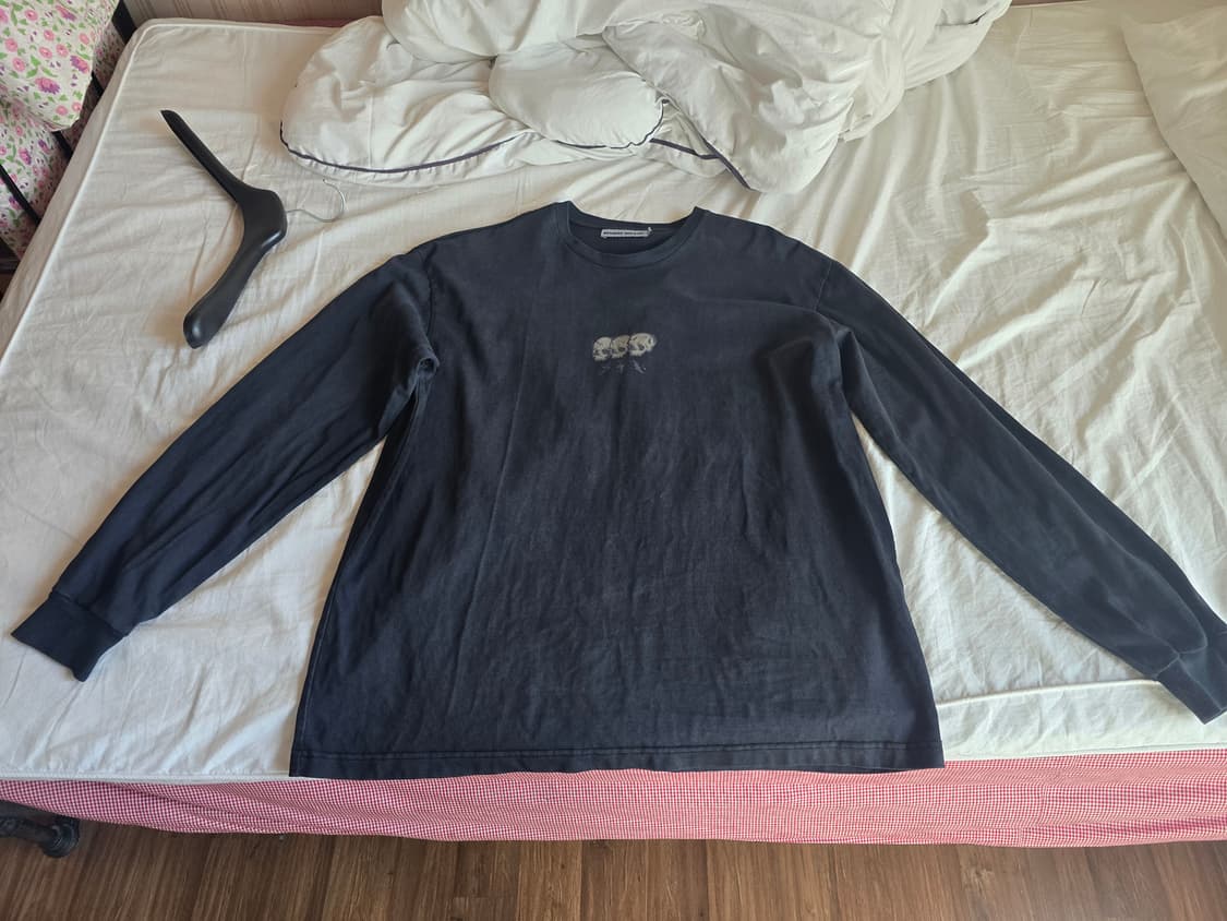 브랜디드 트리플 스컬 롱슬리브 Faded 블랙 상품이미지2