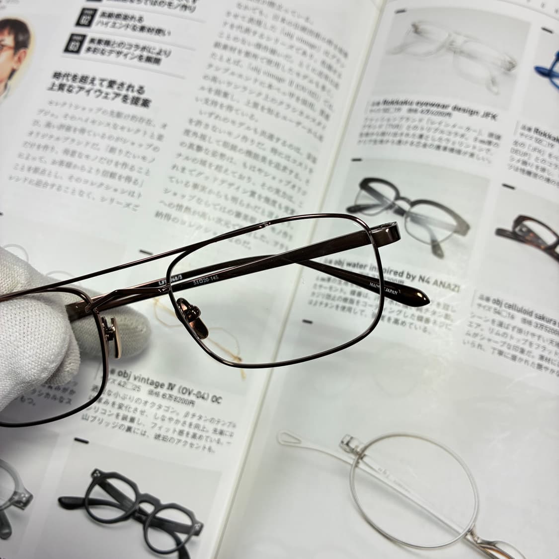 LINDA FARROW 린다패로우 투브릿지 티타늄 쿠퍼 일본 생산 안경 상품이미지2