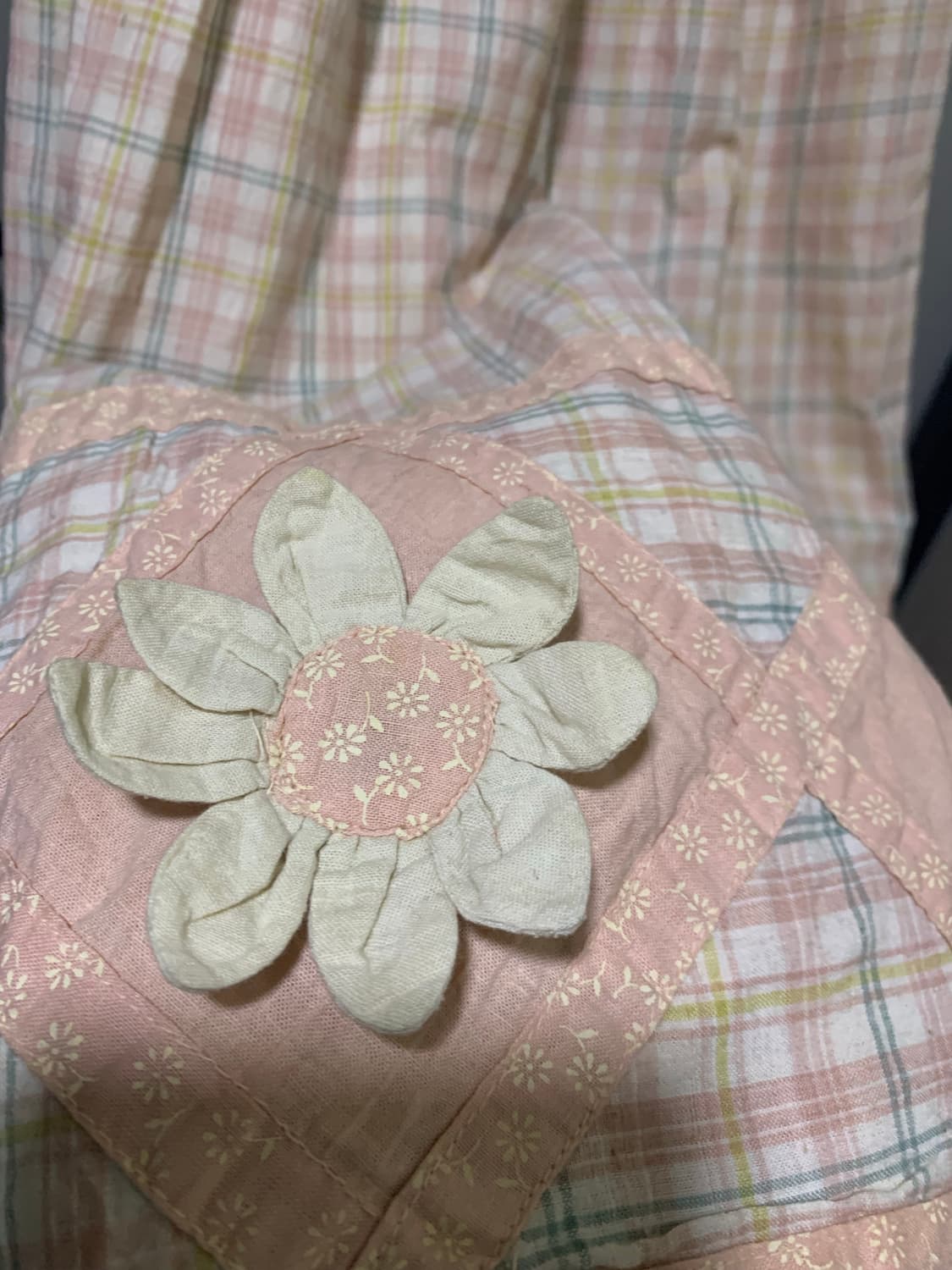 모리걸 하구미 퀼팅꽃장식 롱 스커트 상품이미지3