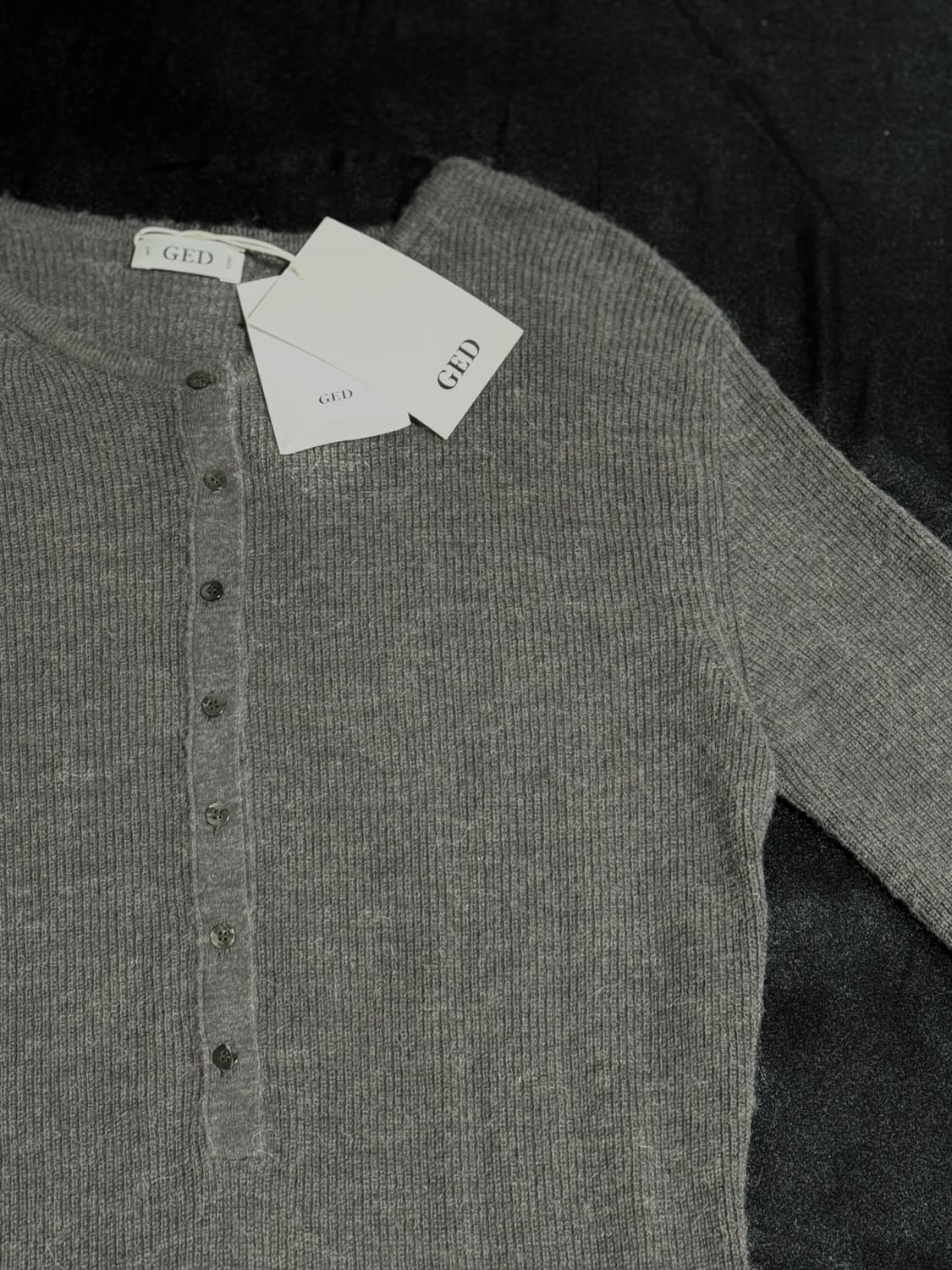 GED 게드 ALPACA BUTTON KNIT DRESS 상품이미지9