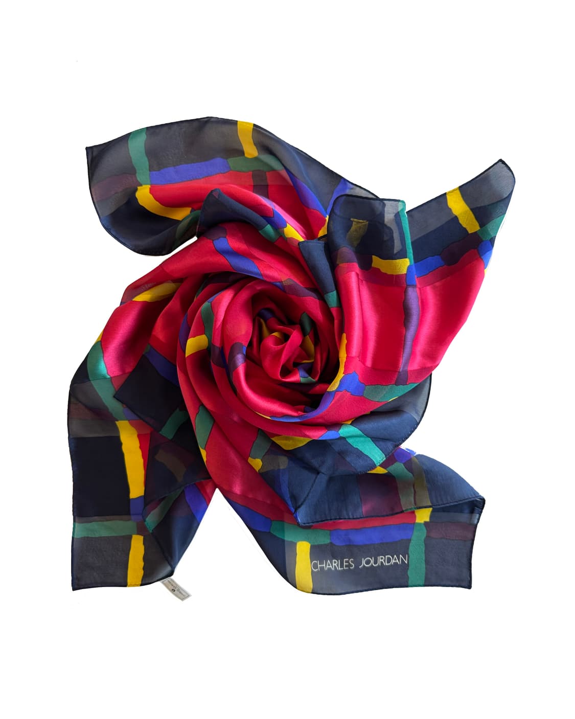 Geometric Silk Scarf 빈티지 실크 스카프 상품이미지1