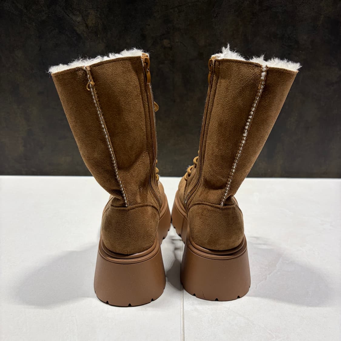 브라운 퍼 부츠  상품이미지2