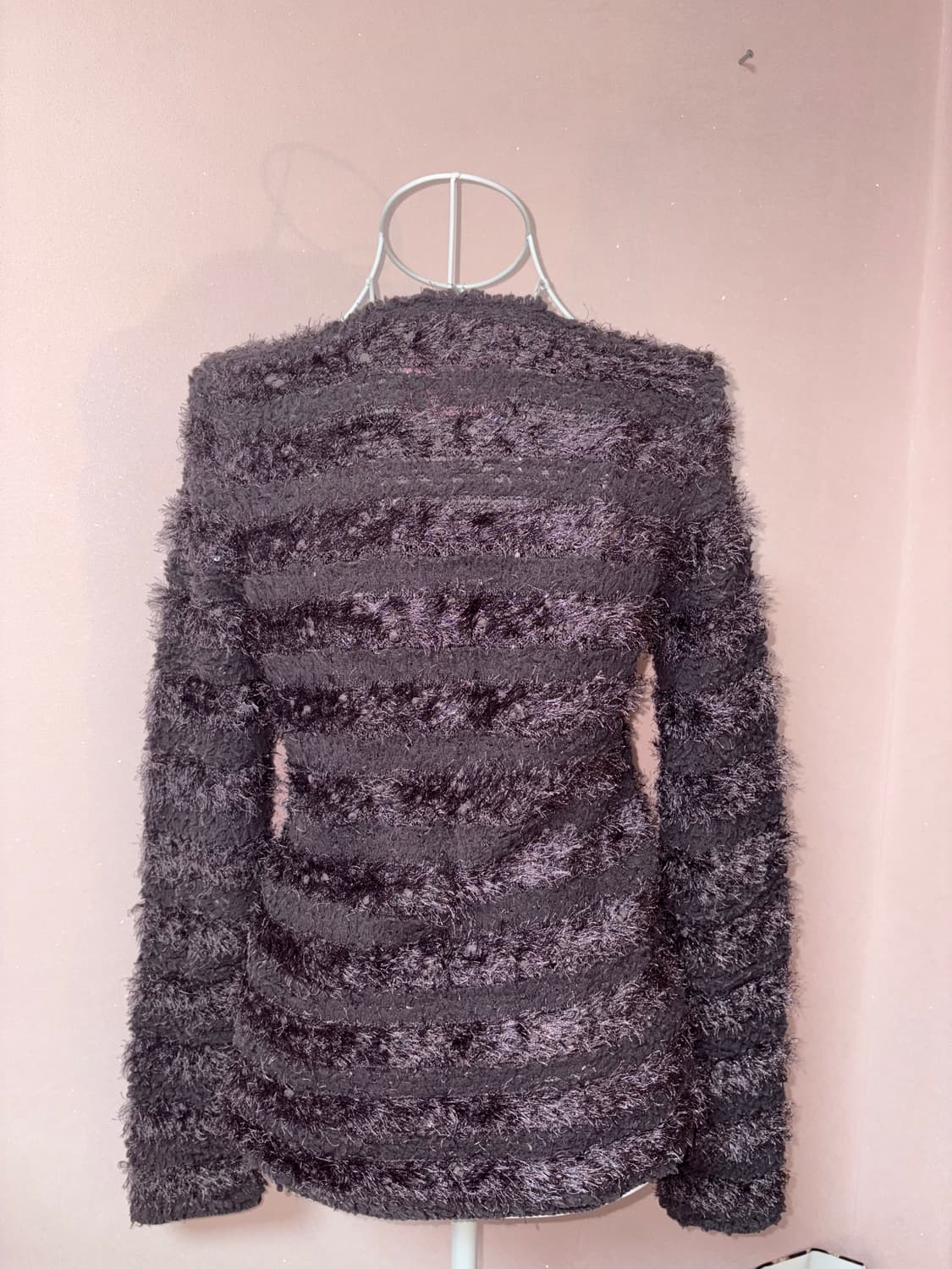 일본 빈티지 펑크 갸루 퍼 니트 상품이미지5