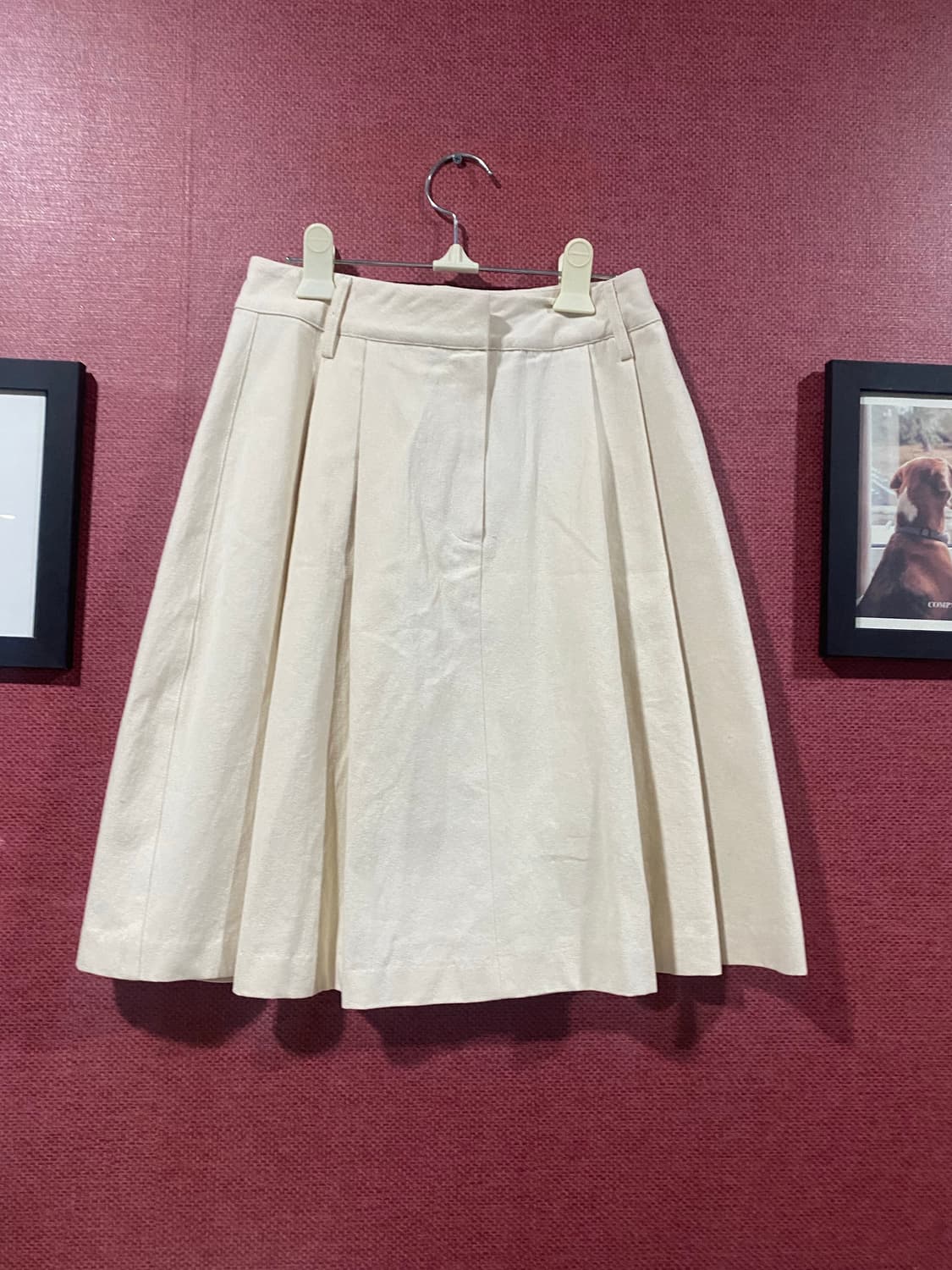 Unusually 플리츠 스커트 M 아이보리 상품이미지1