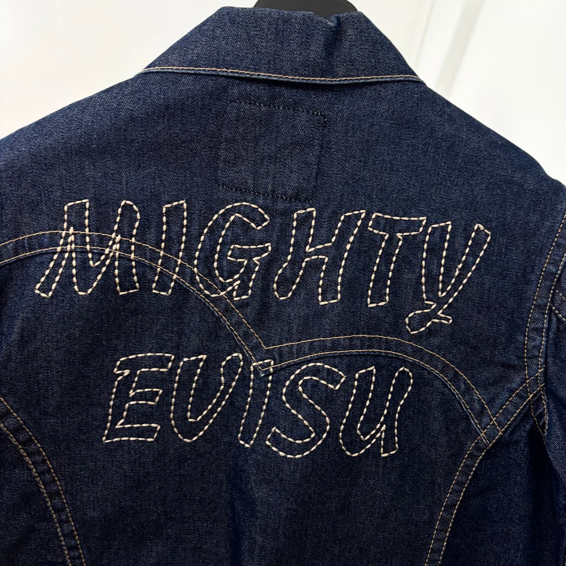 에비수 재팬 자수 데님 자켓 상품이미지6