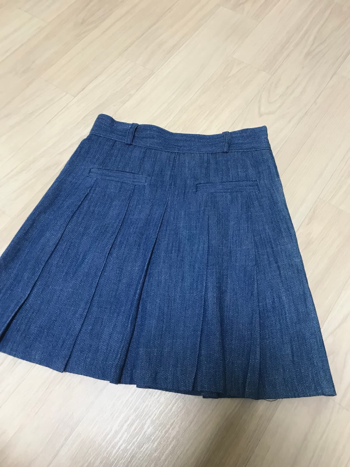 프레피룩 스커트 청치마 (중청) 상품이미지3