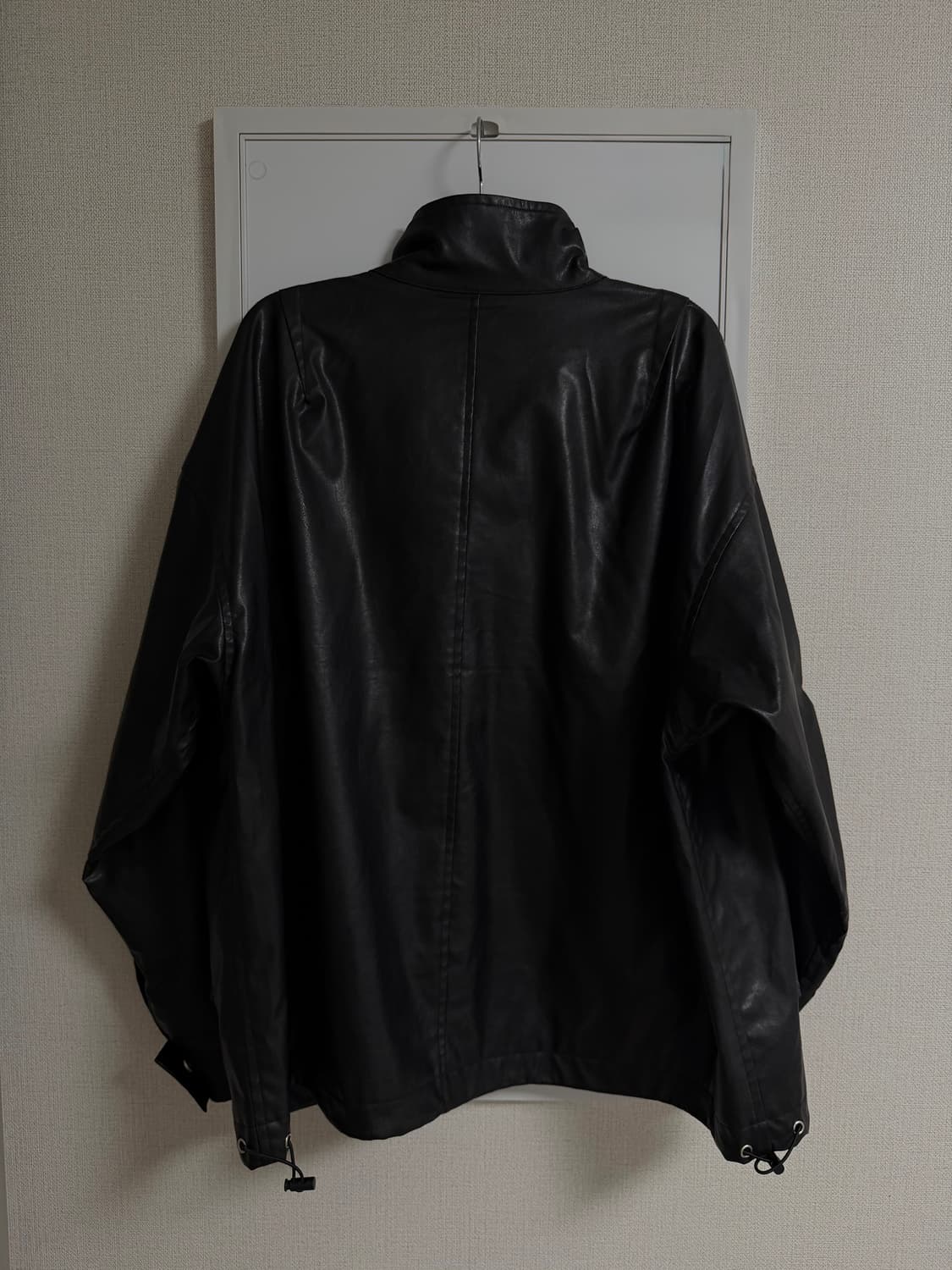 vintage black Leather Jacket 상품이미지3