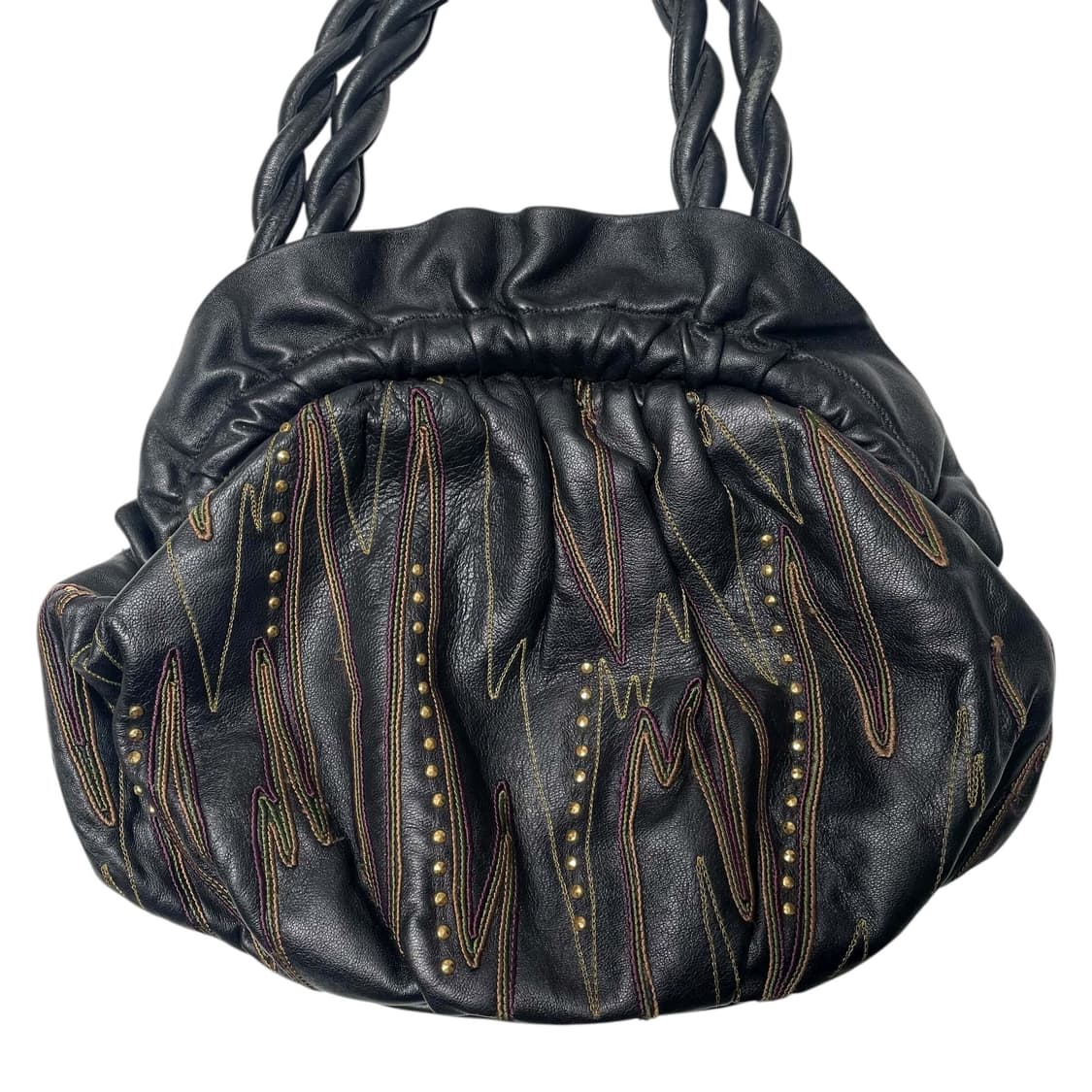 Silvano biagini 번개스티치 비즈 레더백 (italy) 상품이미지2