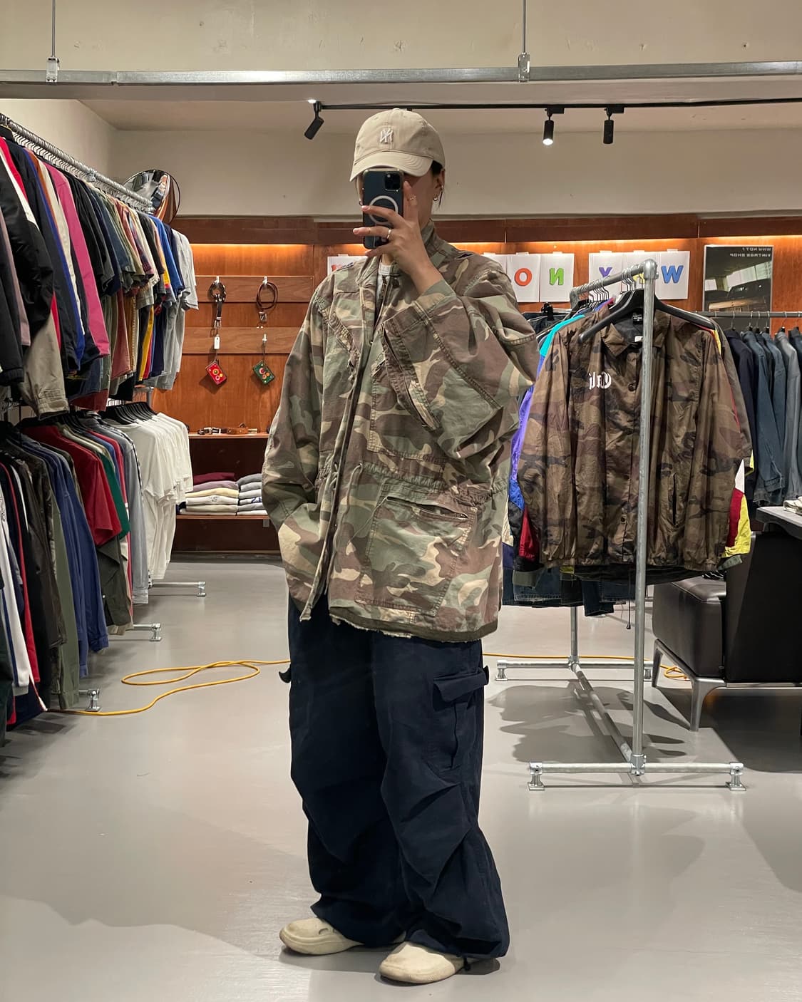 빈티지 카모플라주 야상 자켓 상품이미지2