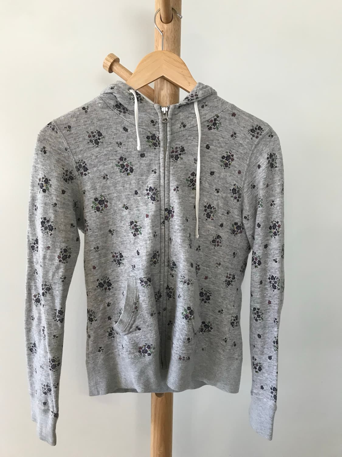 모리걸 스즈코깔 꽃무늬 후드집업  상품이미지2