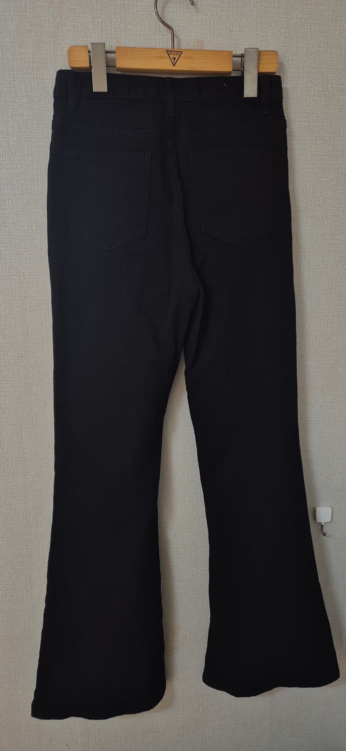 미오 블랙 슬림 부츠컷 팬츠 M 상품이미지6