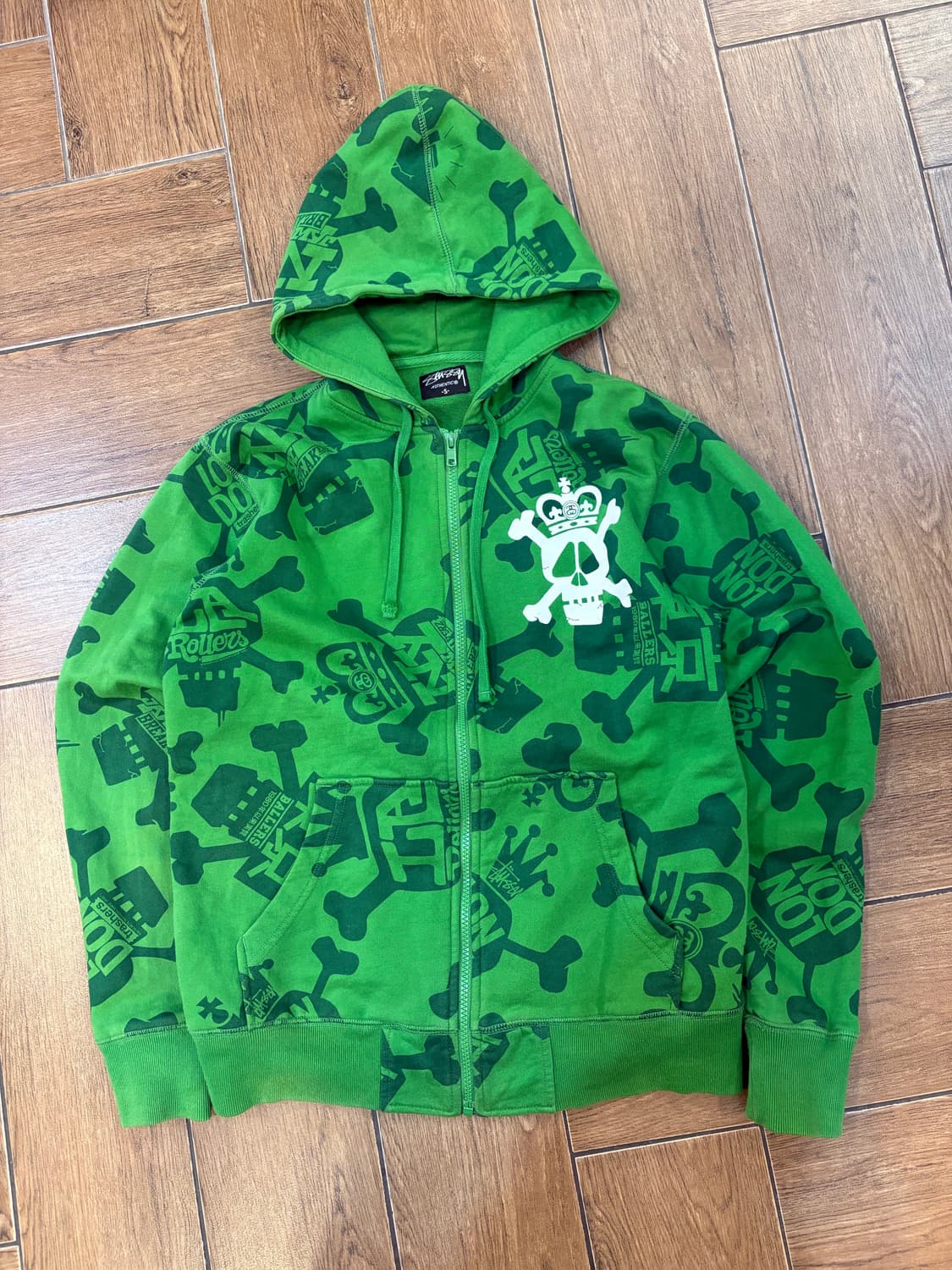 Stussy Skull Printing Hood Zip-Up 상품이미지8